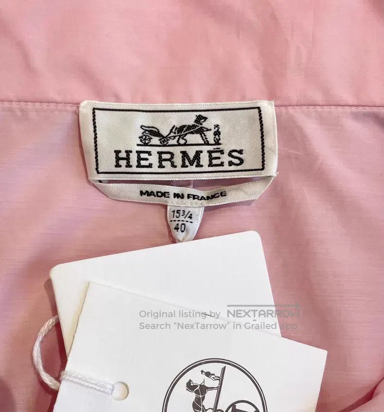 Hermes Hermes Pink, Shirt Jacket, Large Mother-of-Pearl Buttons Size S / US 4 / IT 40 - 6 Thumbnail