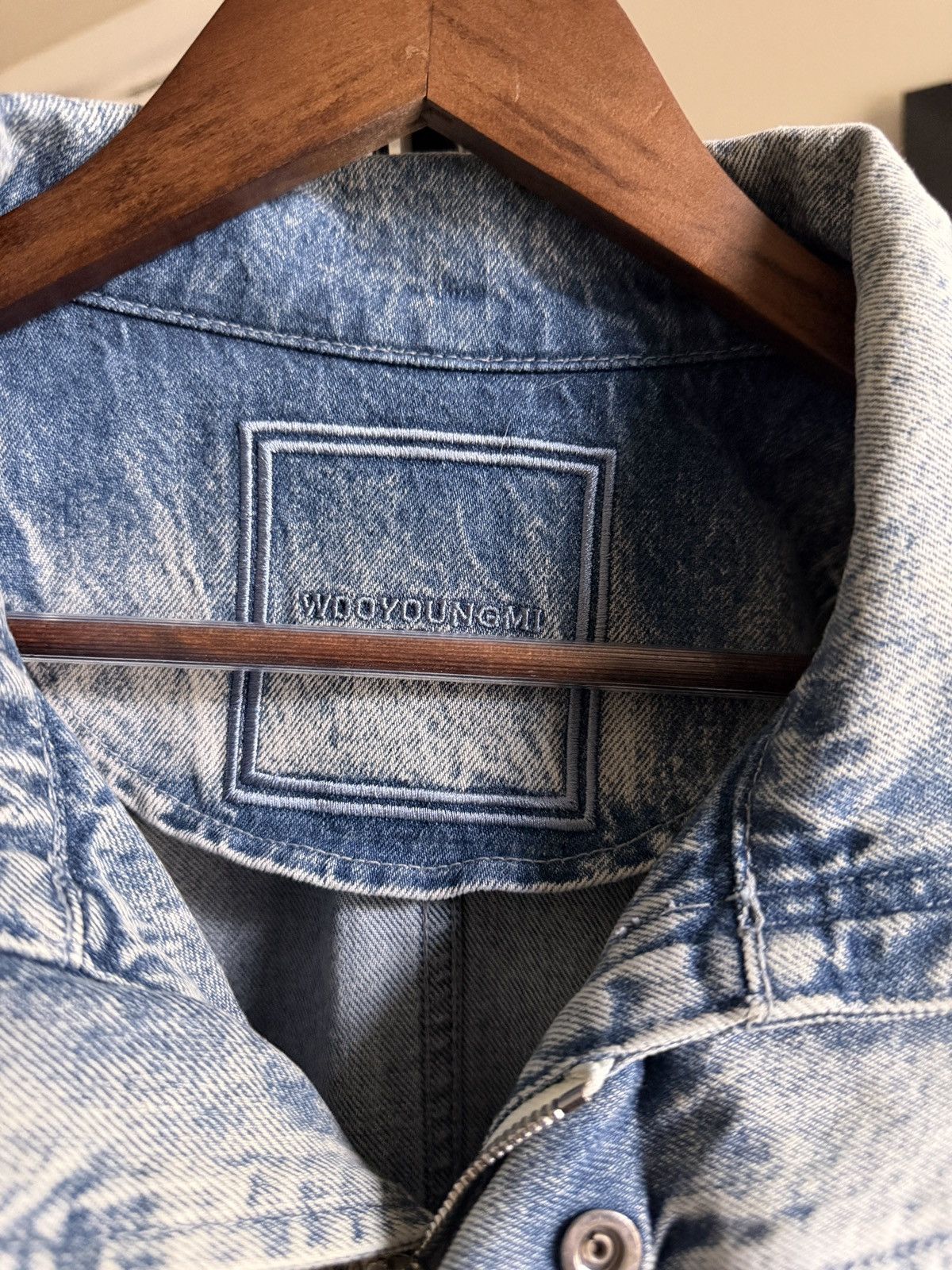 Wooyoungmi Wooyungmi blue plaque denim jacket Size US L / EU 52-54 / 3 - 5 Thumbnail