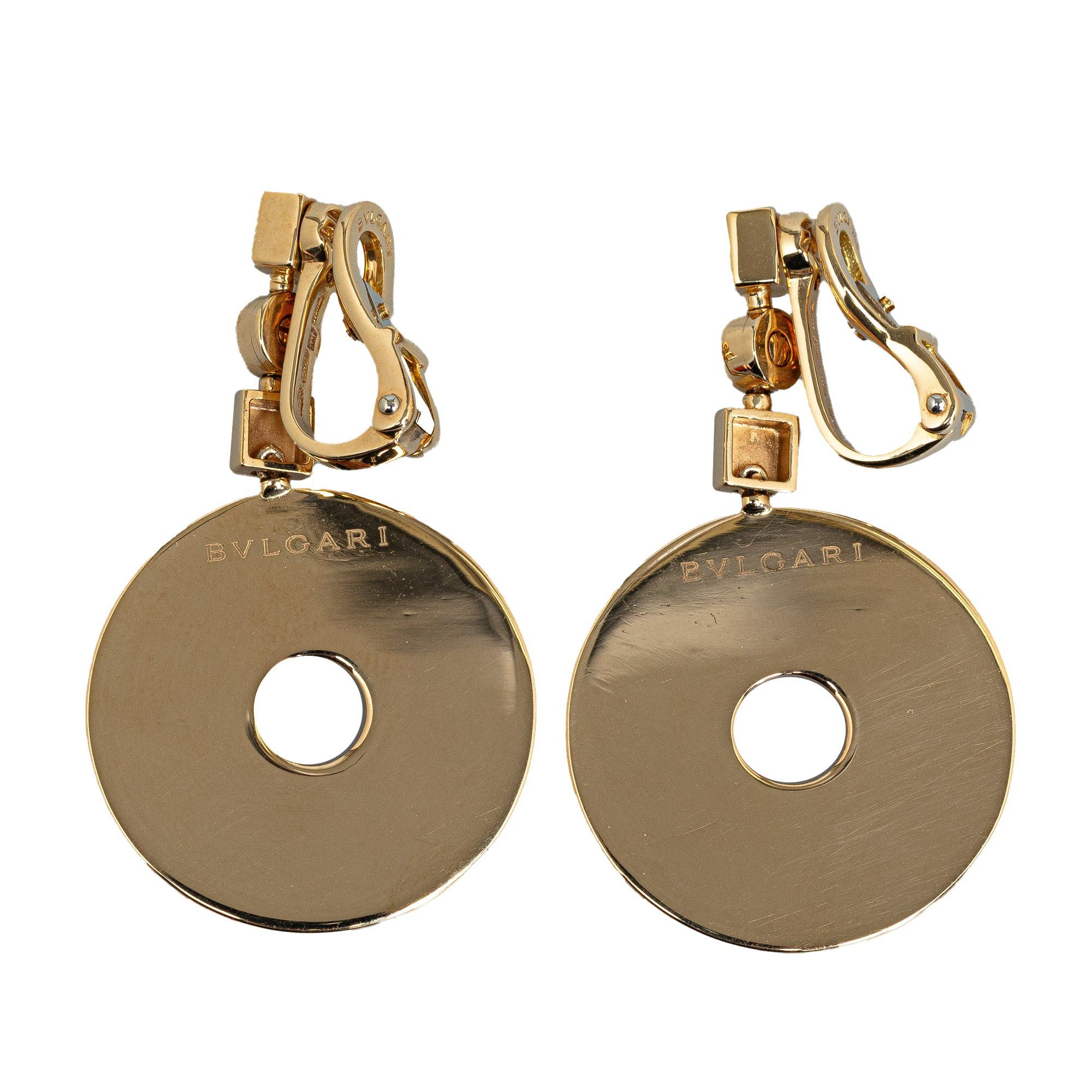 image of Bvlgari 18K Gold Lucea Drop Earrings, Women's