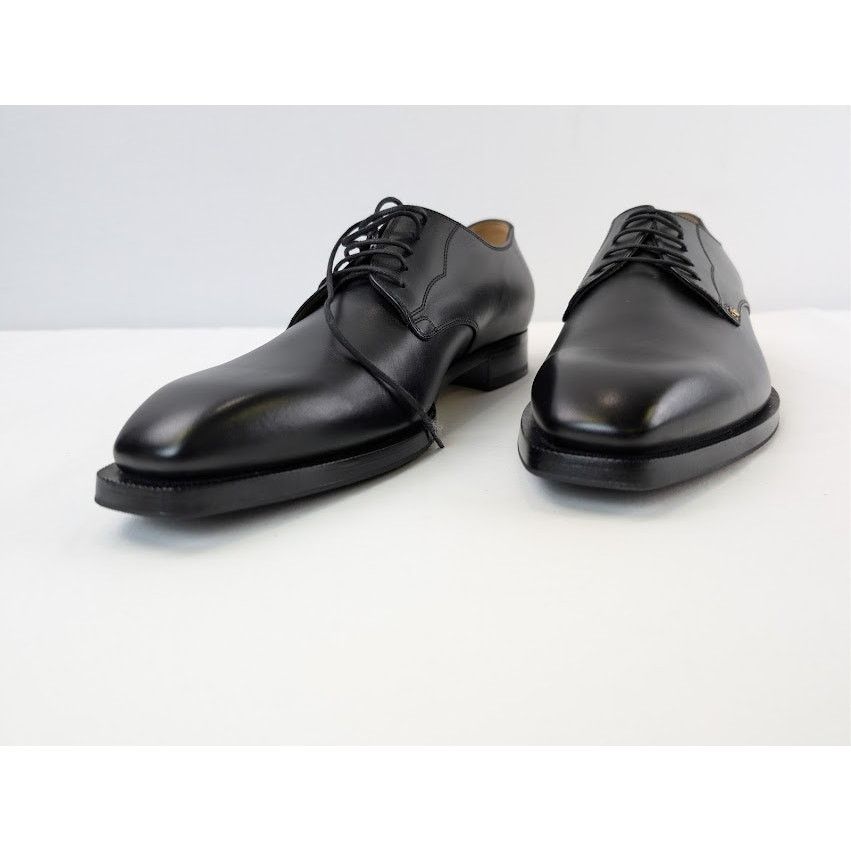 Gucci o1rshd1 Leather New Waxed Calf Lace Up Boots in Black Size US 12 / EU 45 - 8 Thumbnail
