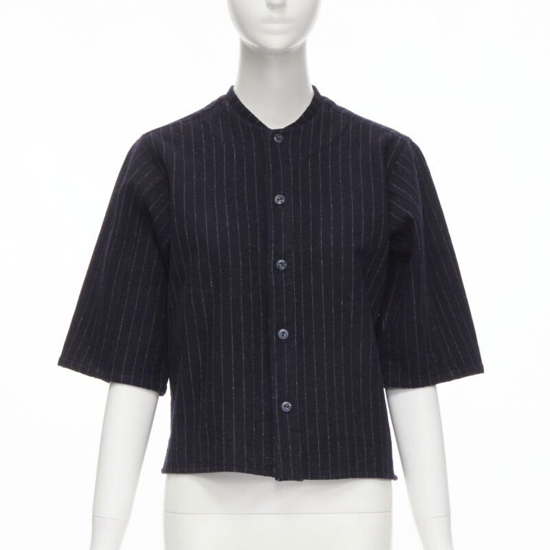 【tricot COMMEdesGARÇONS】Gathered blouse Comme des Garcons CDG Tricot 2019 Boxy Gathered Blouse Shirt - S-L