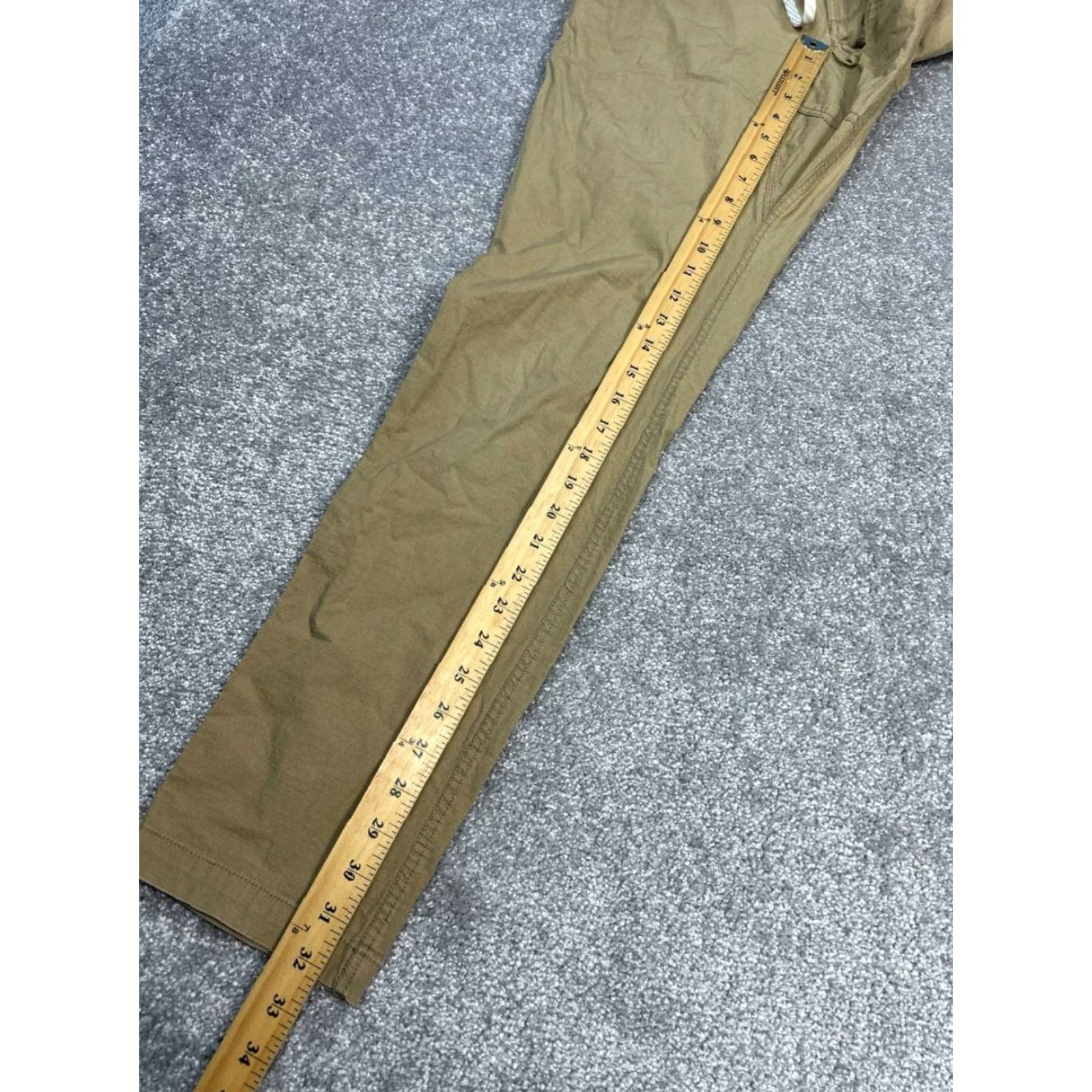 Vuori Vuori Ripstop Climber Pants Mens 30 Brown Cotton Low Rise Drawstring Tapered Leg Size US 31 - 5 Thumbnail