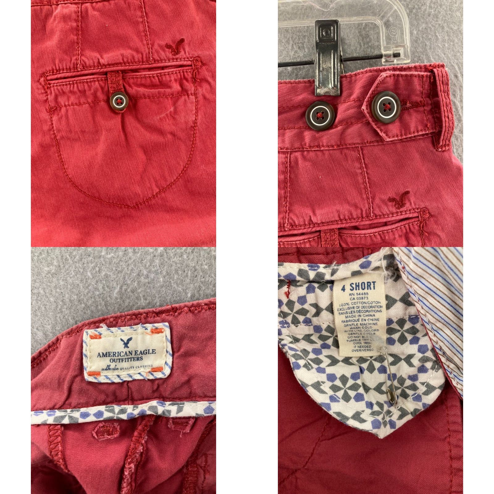 American Eagle Outfitters VINTAGE American Eagle Outfitters Jeans Pants Women's 4 Short Red 90s Y2K Bootcut Size 27" / US 4 / IT 40 - 8 Thumbnail