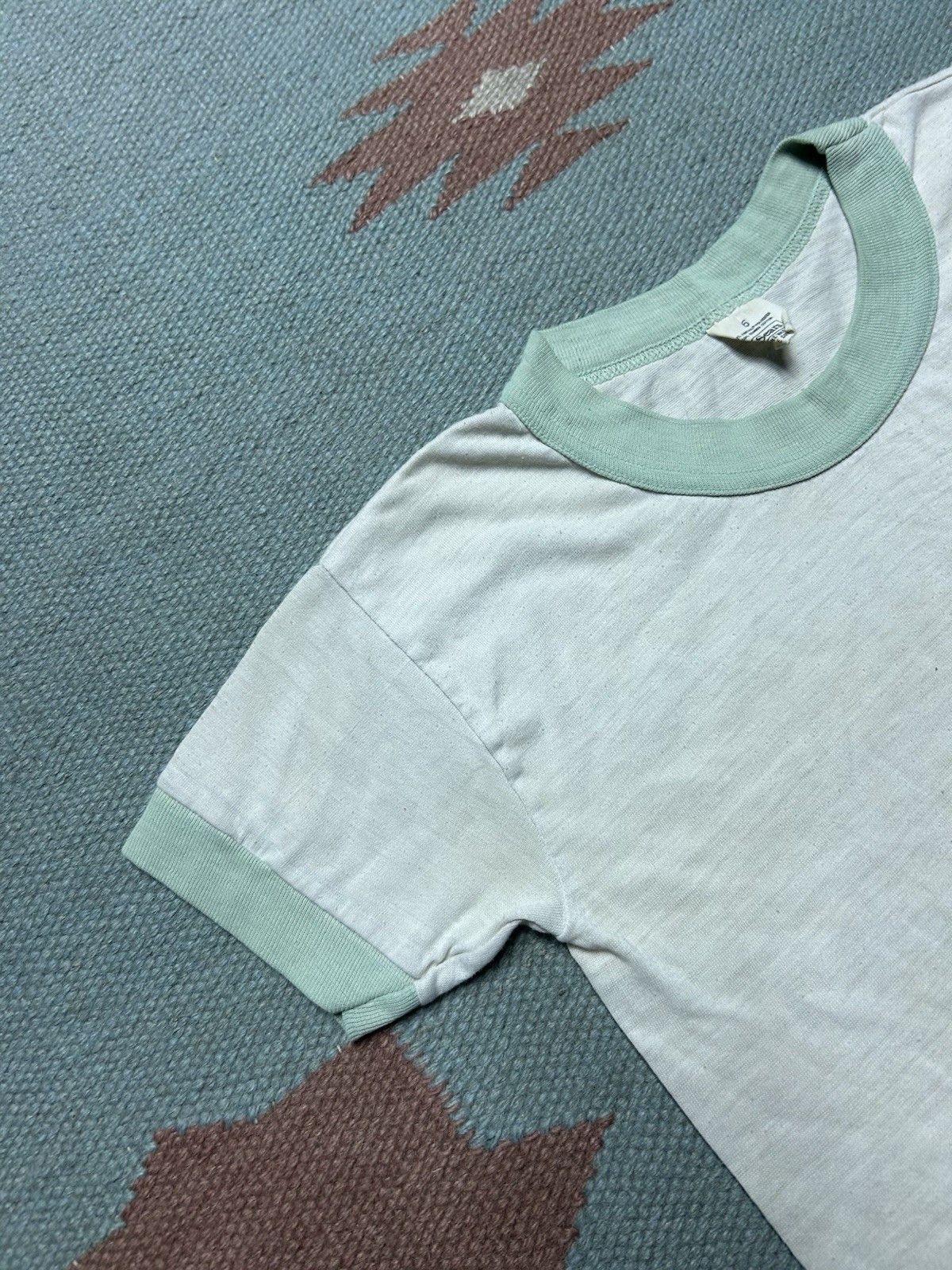 Vintage 60s ringer t shirt sears soft 2 tone boys 6 women’s baby tee Size XXS / US 00 / IT 34 - 4 Thumbnail