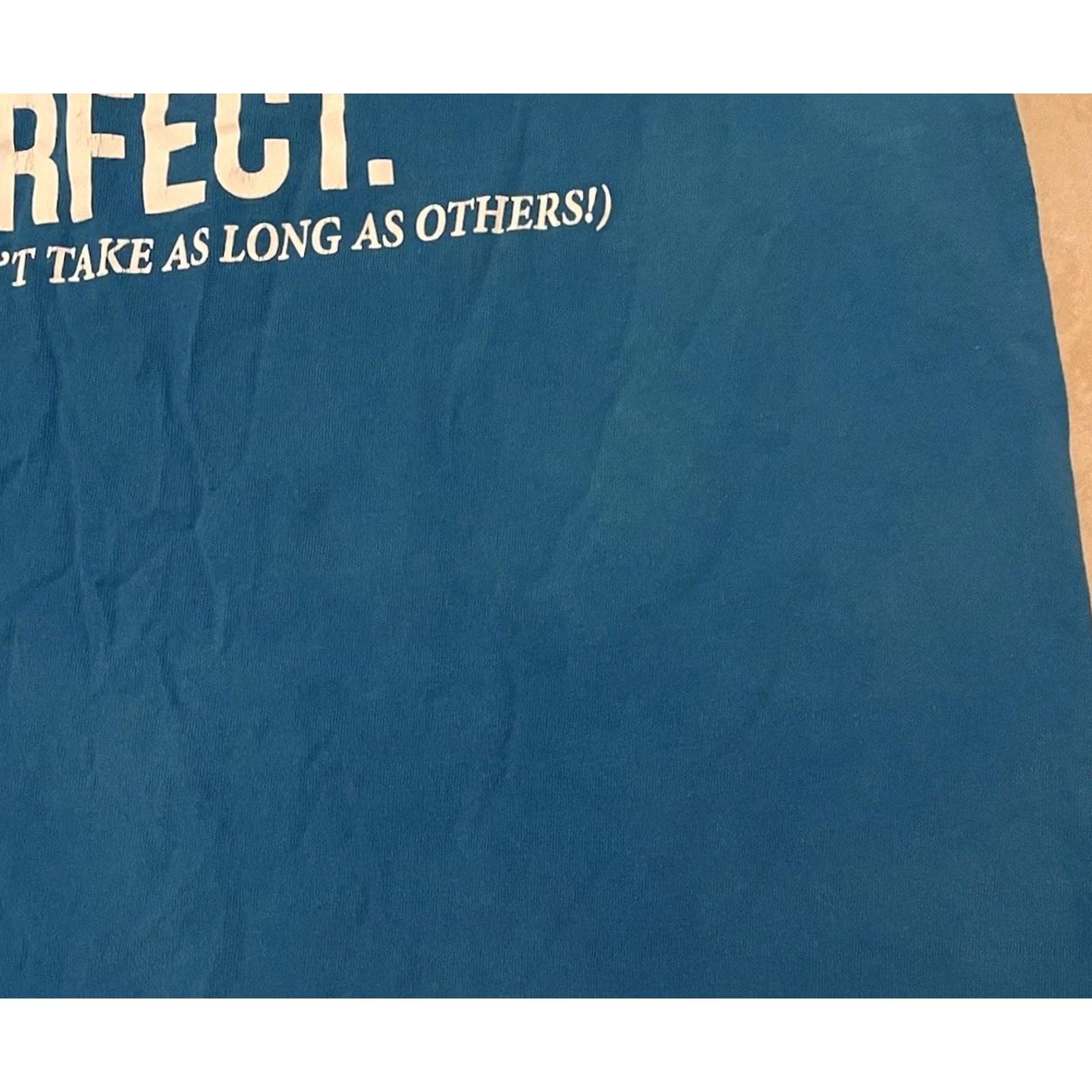 Vintage VINTAGE I’m Not Short Im Perfect Faded Shirt S Funny Saying Joke Humor Grunge Y2K 90s Shirt Mens Small Blue Sarcasm Size US S / EU 44-46 / 1 - 5 Thumbnail
