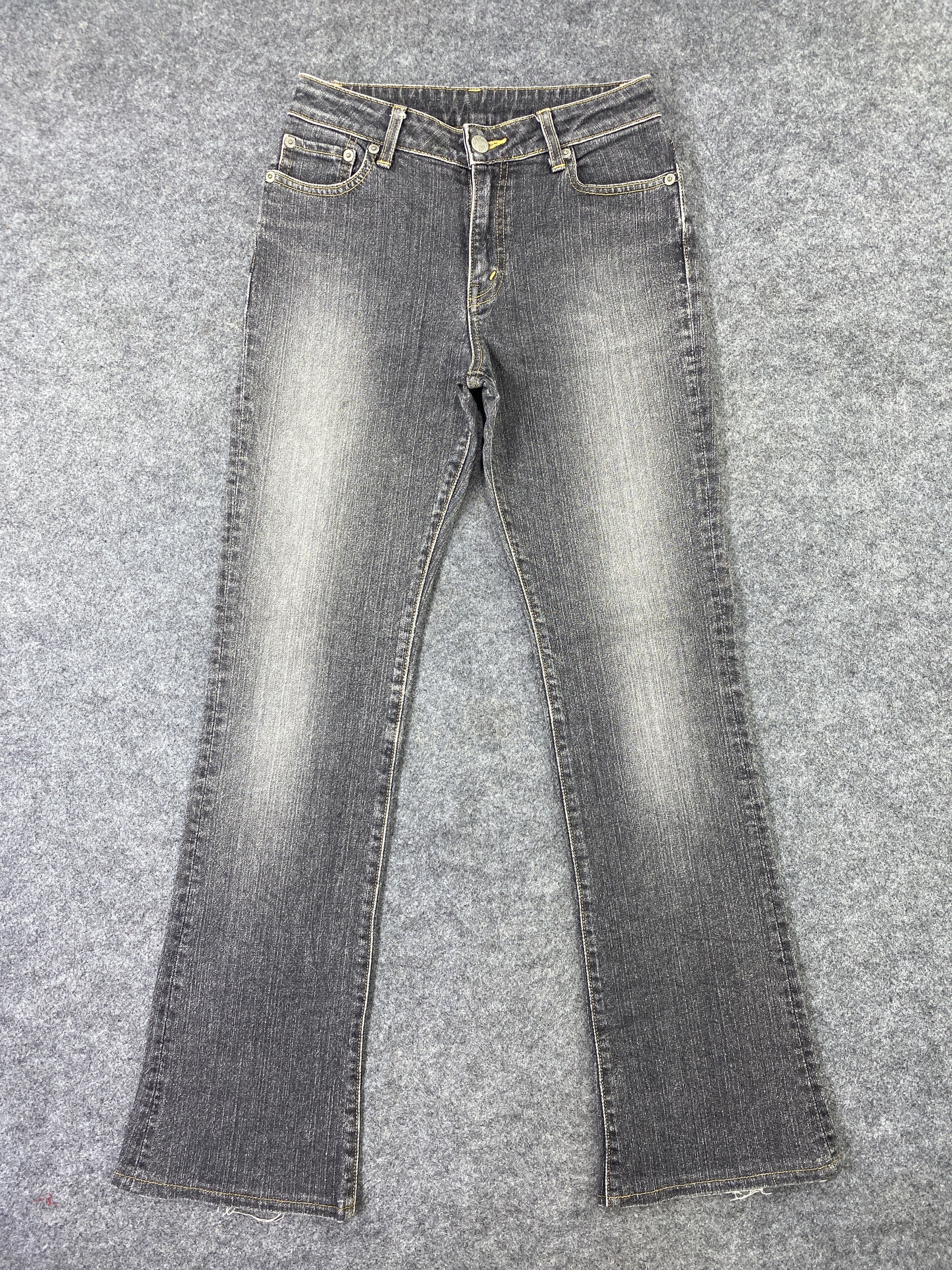 Japanese Brand Georgia Love Grey Wash Flare Jeans - J1003 Size 26" / US 2 / IT 38 - 1 Thumbnail