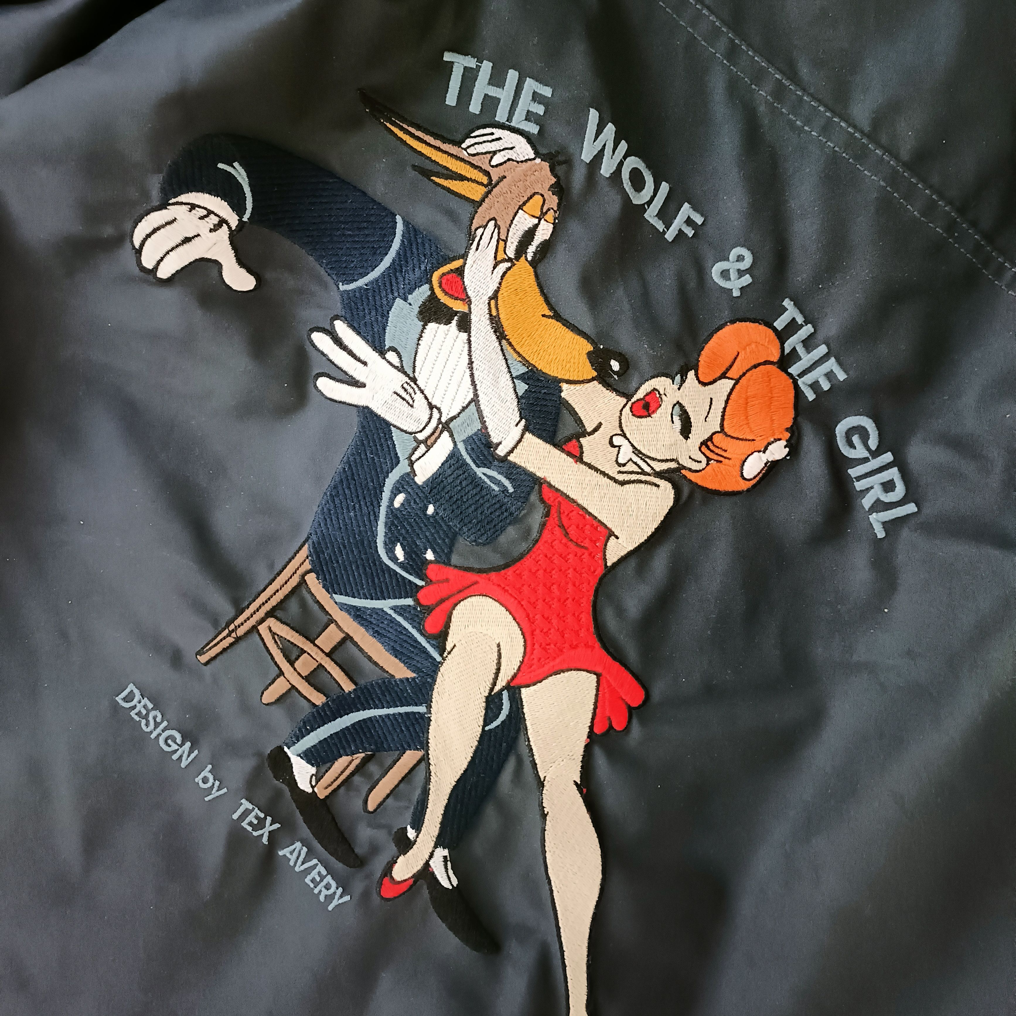 Vintage Tex Avery The Wolf & The Girl Studio Adventures Men's Jacket Size US XL / EU 56 / 4 - 10 Thumbnail