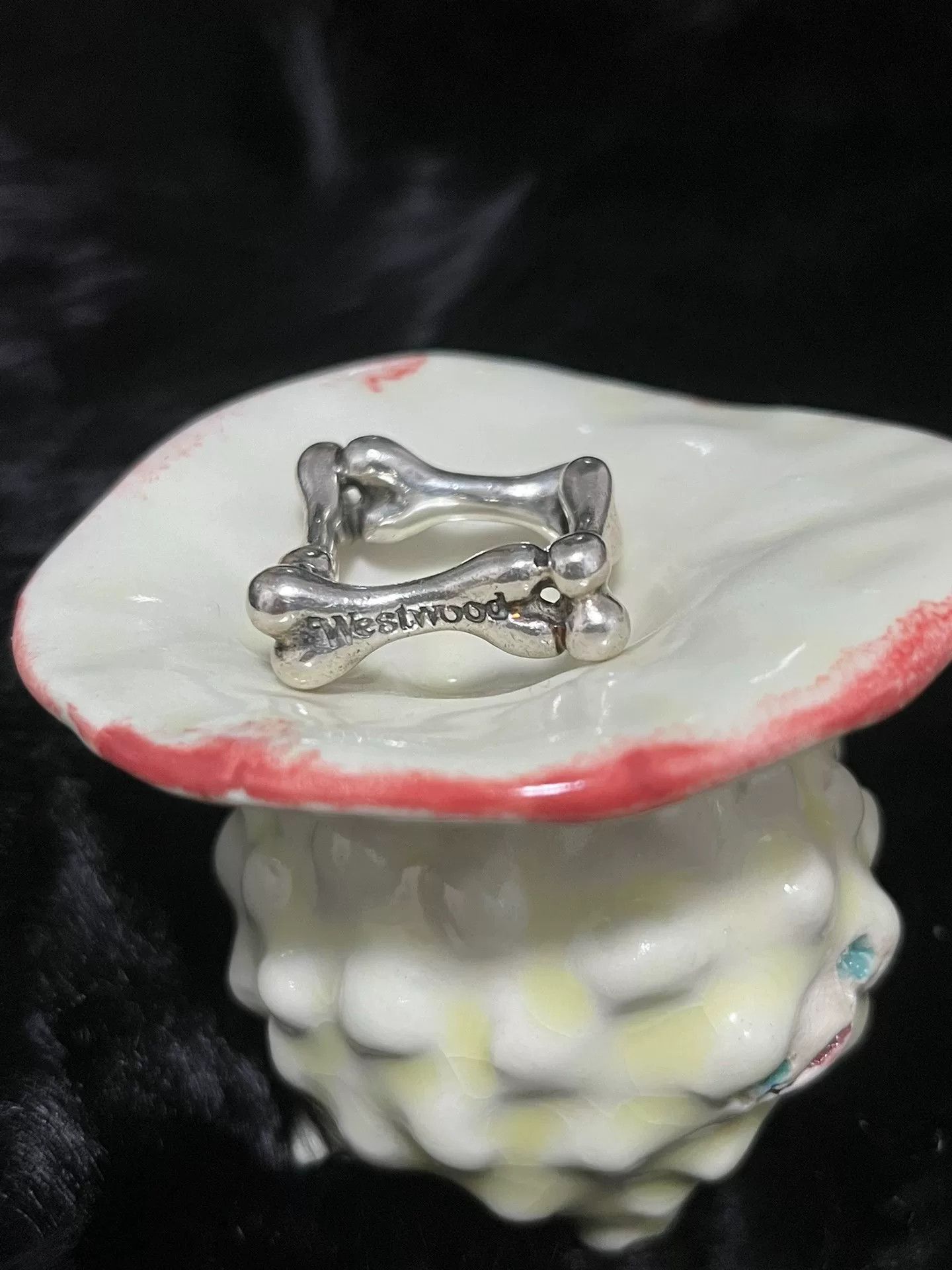 Vivienne Westwood 925 Silver Bone Ring L