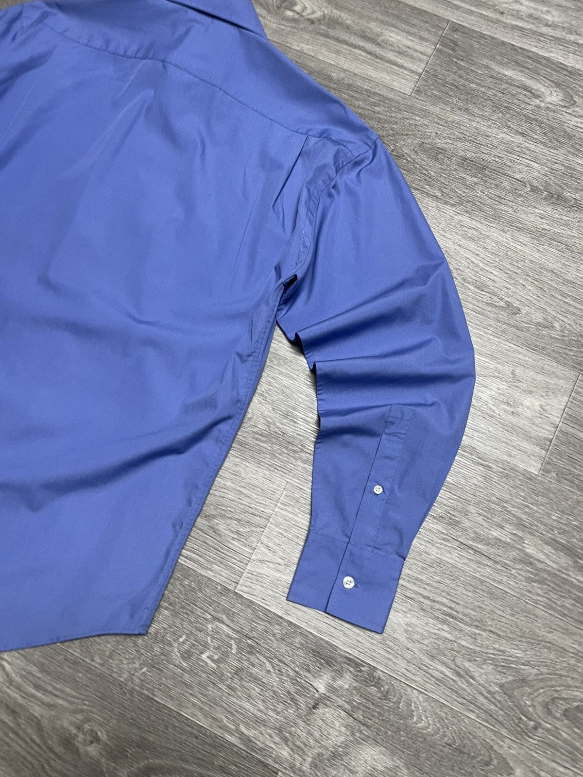 Yves Saint Laurent Vintage Yves Saint Laurent YSL Blue Long Sleeve Shirt Button Size US L / EU 52-54 / 3 - 21 Thumbnail