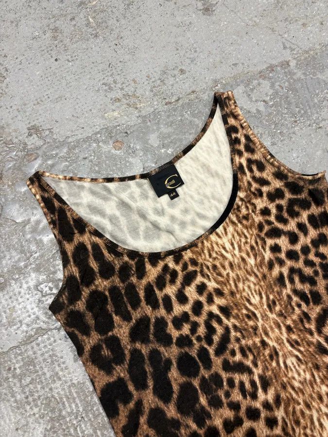 Just Cavalli 2000s Cavalli Leopard Print Camel & Black Dress Size S / US 4 / IT 40 - 6 Thumbnail