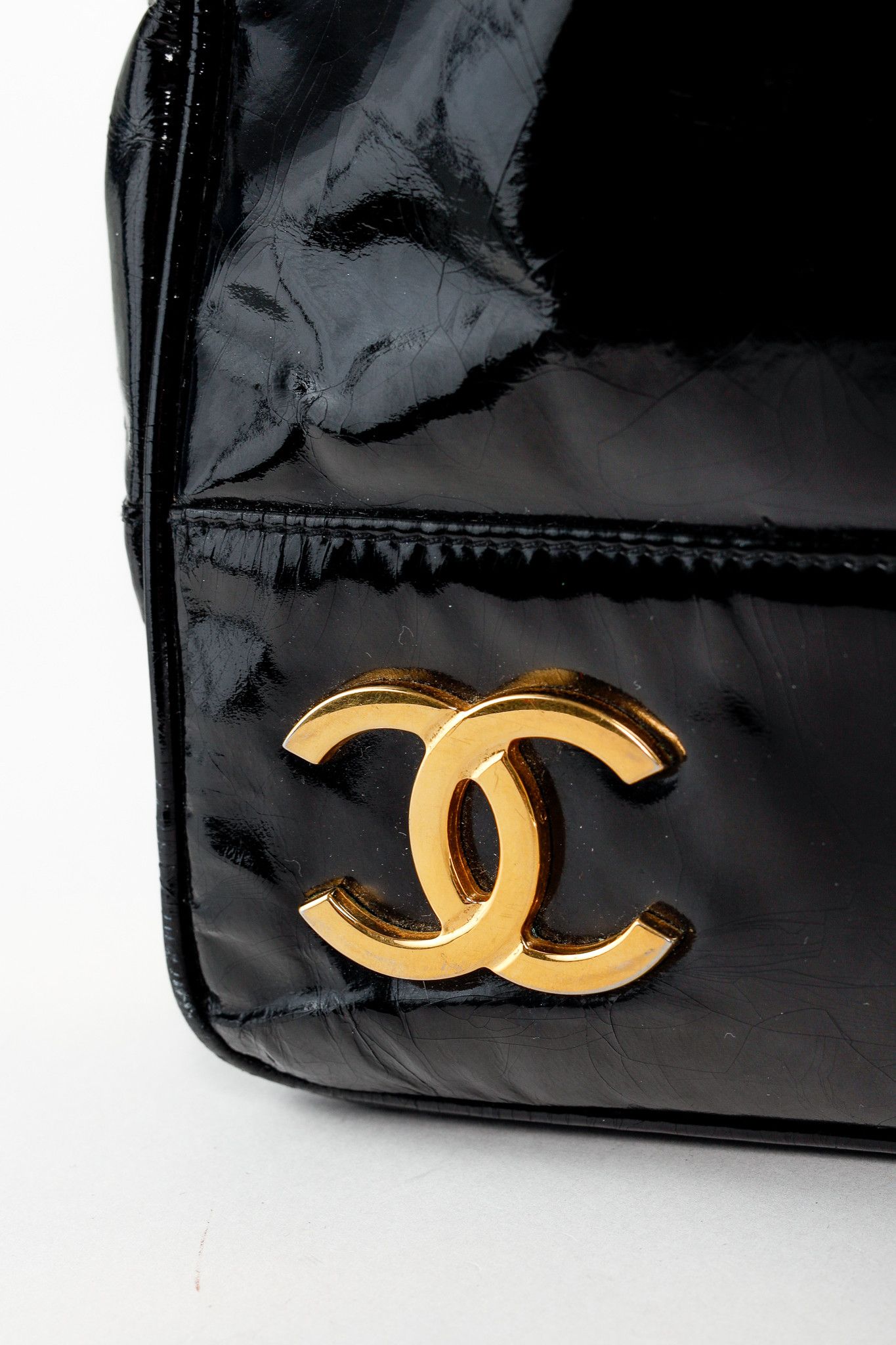 Chanel Chanel Vintage Black Patent Gold Plated CCs Shoulder bag Size ONE SIZE - 9 Thumbnail