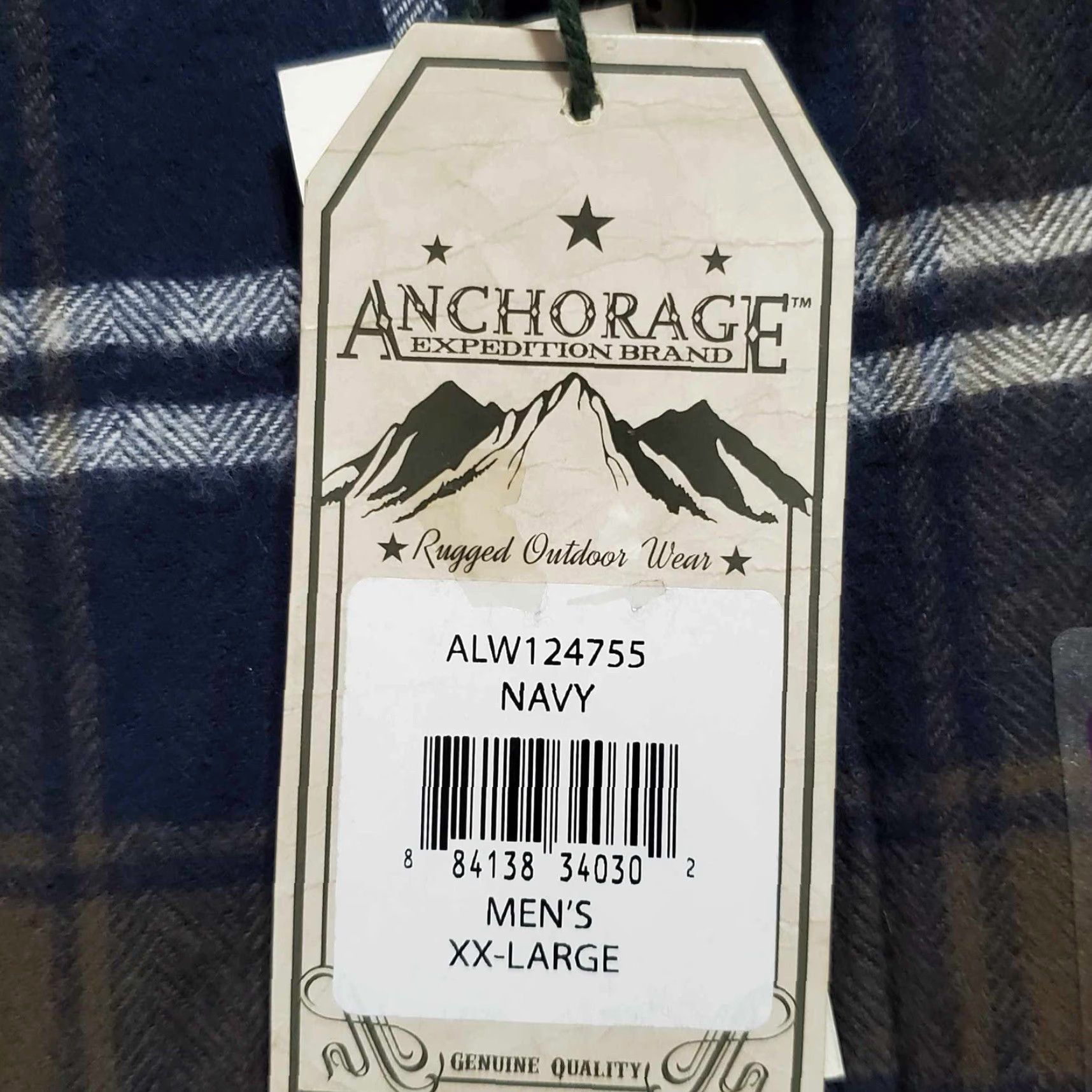 Vintage Anchorage Brawny Flannel Shirt Navy Plaid Mens 2XLT Big & Tall Casual Button-Up Long Sleeve Collared Vintage No NWT NWT? Size US XXL / EU 58 / 5 - 2 Thumbnail