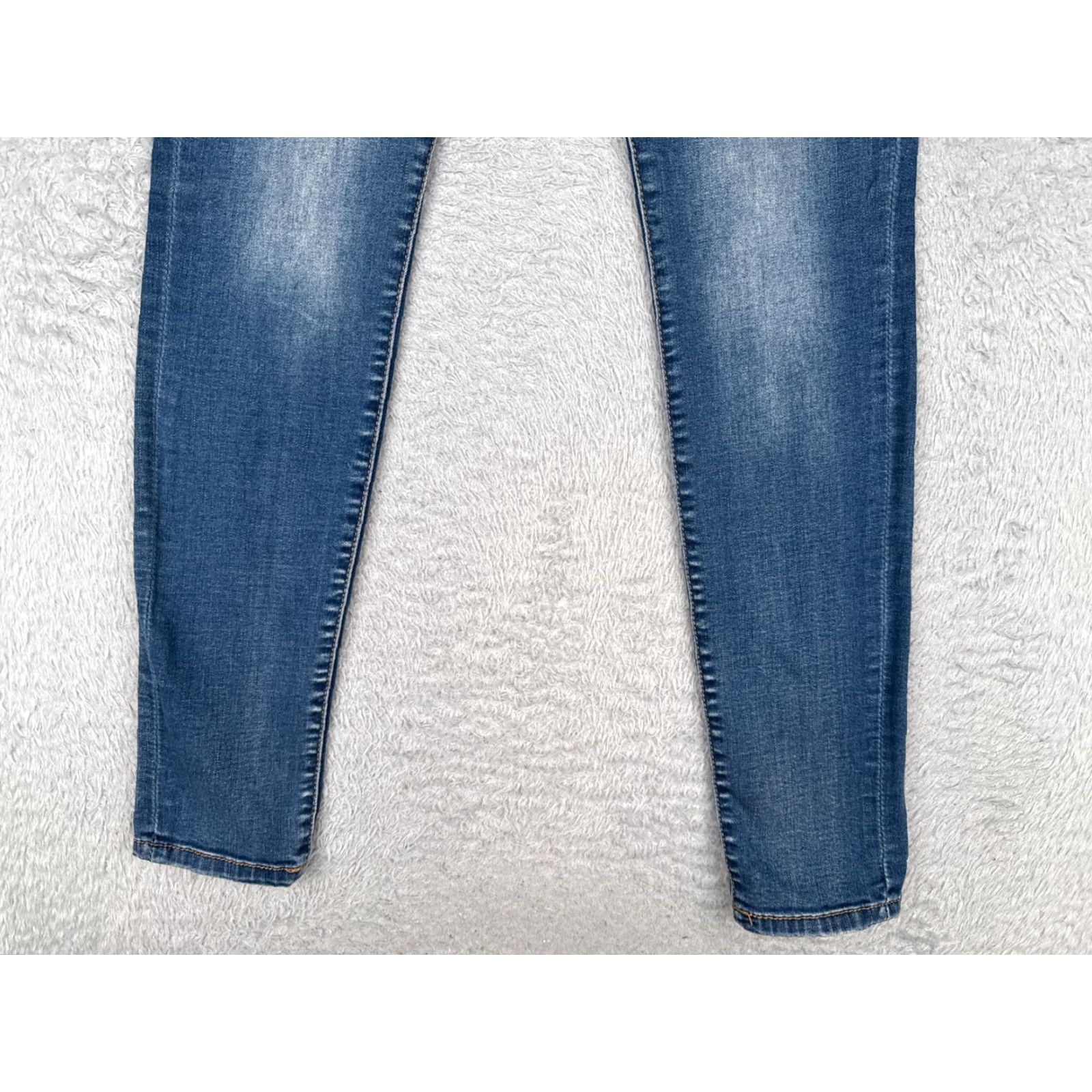 Vintage Maurices Jeans Womens Small Regular Blue Denim Skinny Cotton Blend Low 28x30 Size 28" / US 6 / IT 42 - 2 Thumbnail