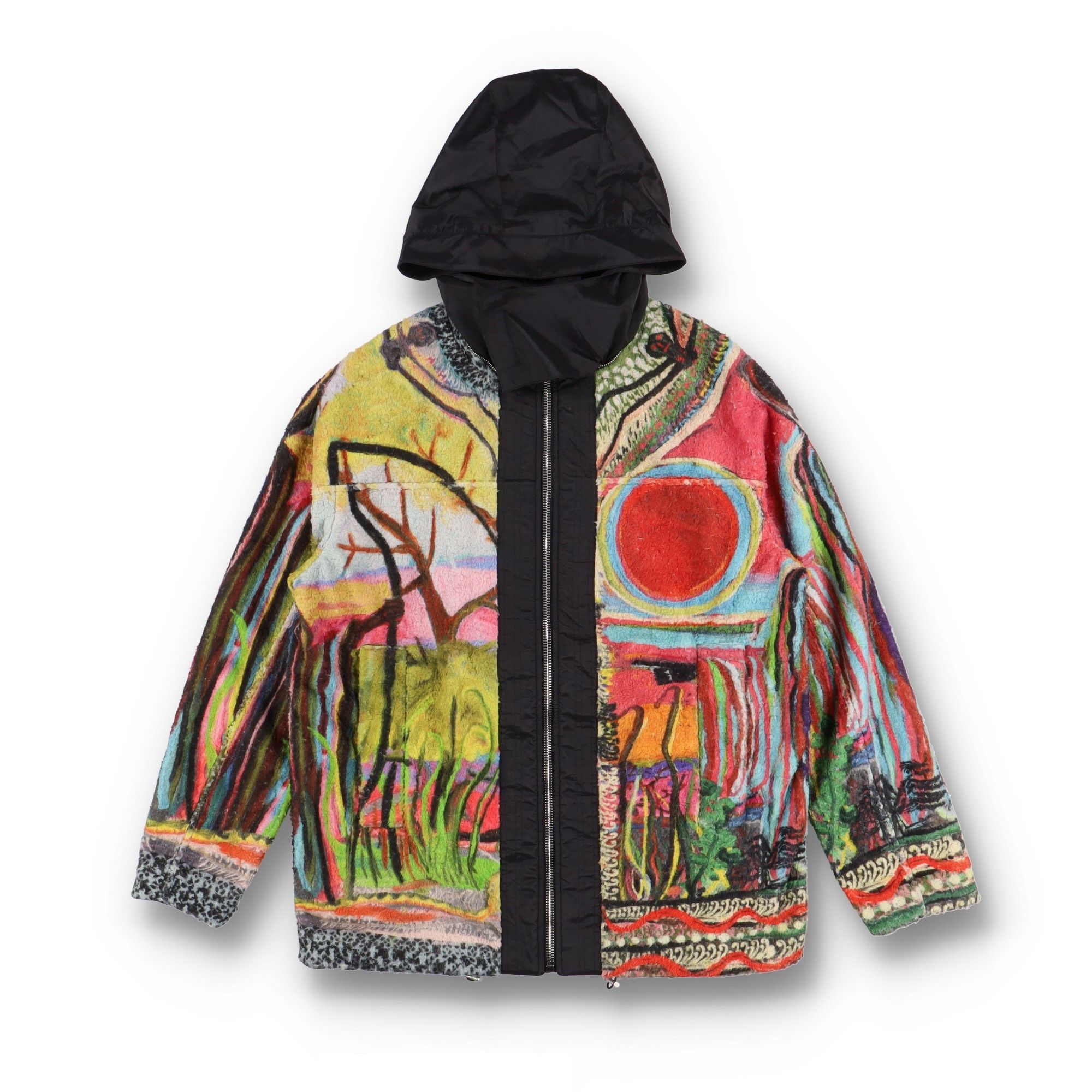 Givenchy x Josh Smith 1 of 1 Reaper Fleece Zip Jacket Size US M / EU 48-50 / 2 - 1 Thumbnail