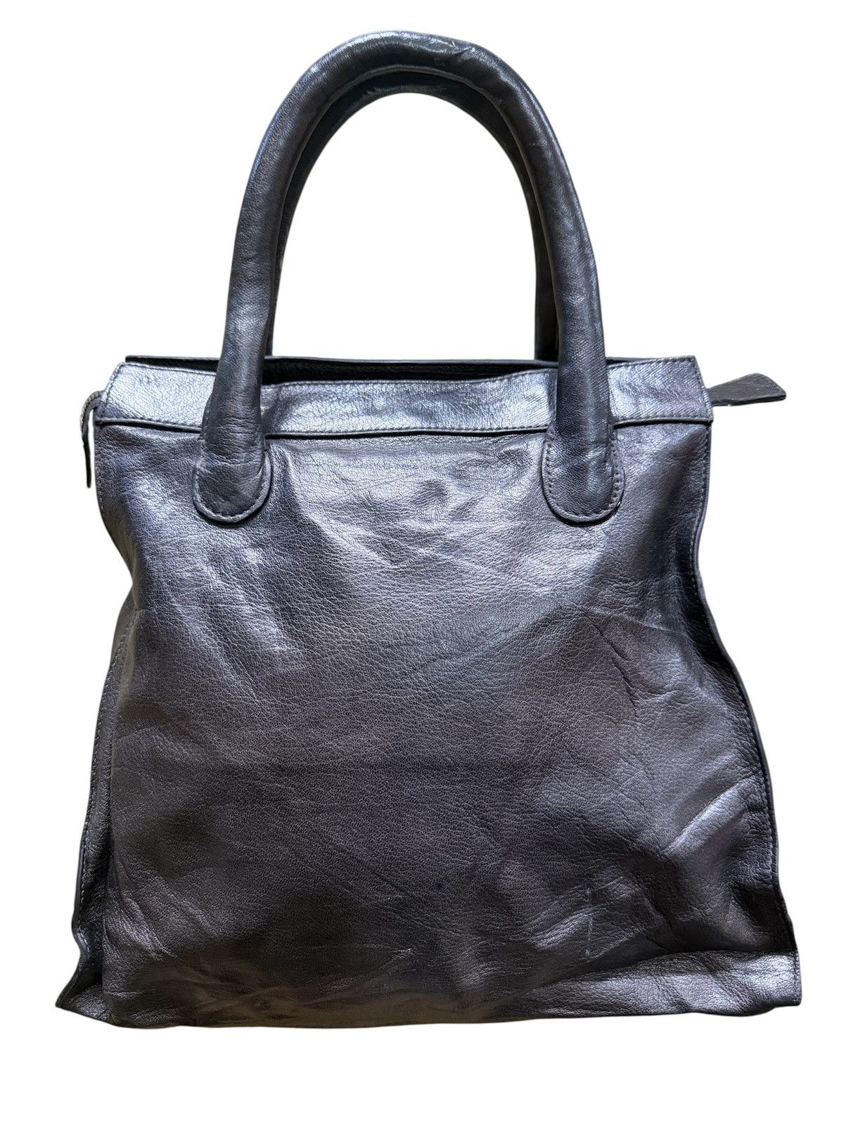 Handmade Vintage Handmade Handbag Leather Handle Size ONE SIZE - 2 Thumbnail