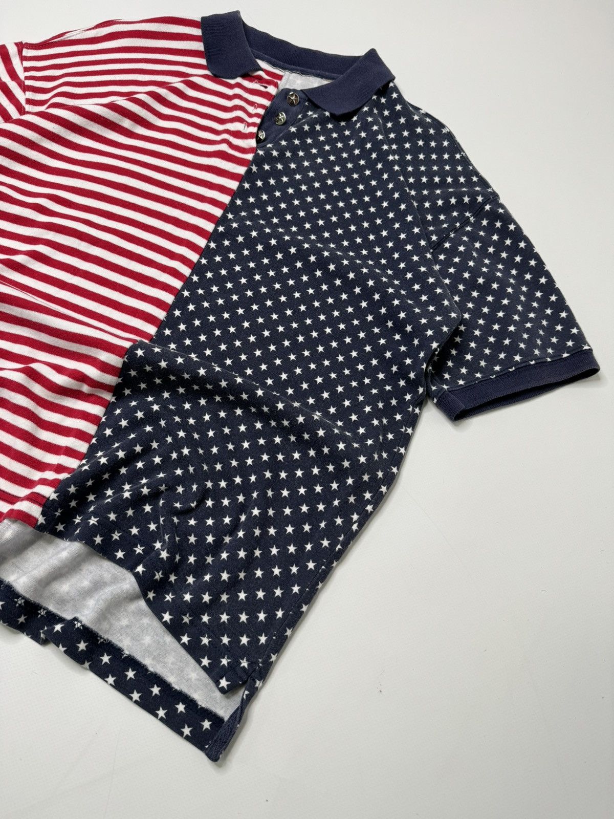 Vintage Vintage drip swag USA flag polo tee chief keef if6was9 lgb Size US M / EU 48-50 / 2 - 5 Thumbnail