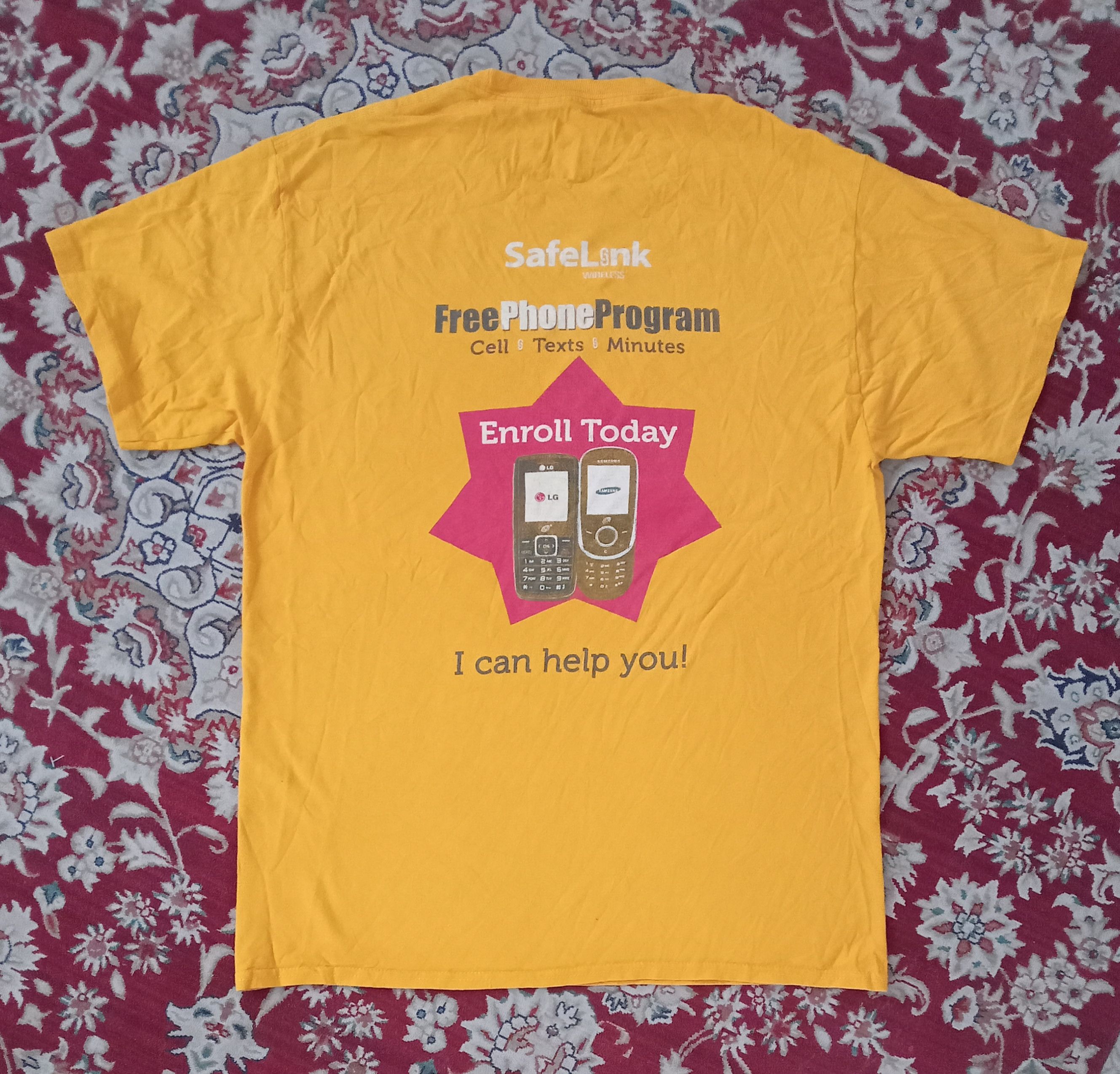 Hanes Vintage SafeLink Wireless Free Phone Program Promo Tee Size US M / EU 48-50 / 2 - 2 Thumbnail