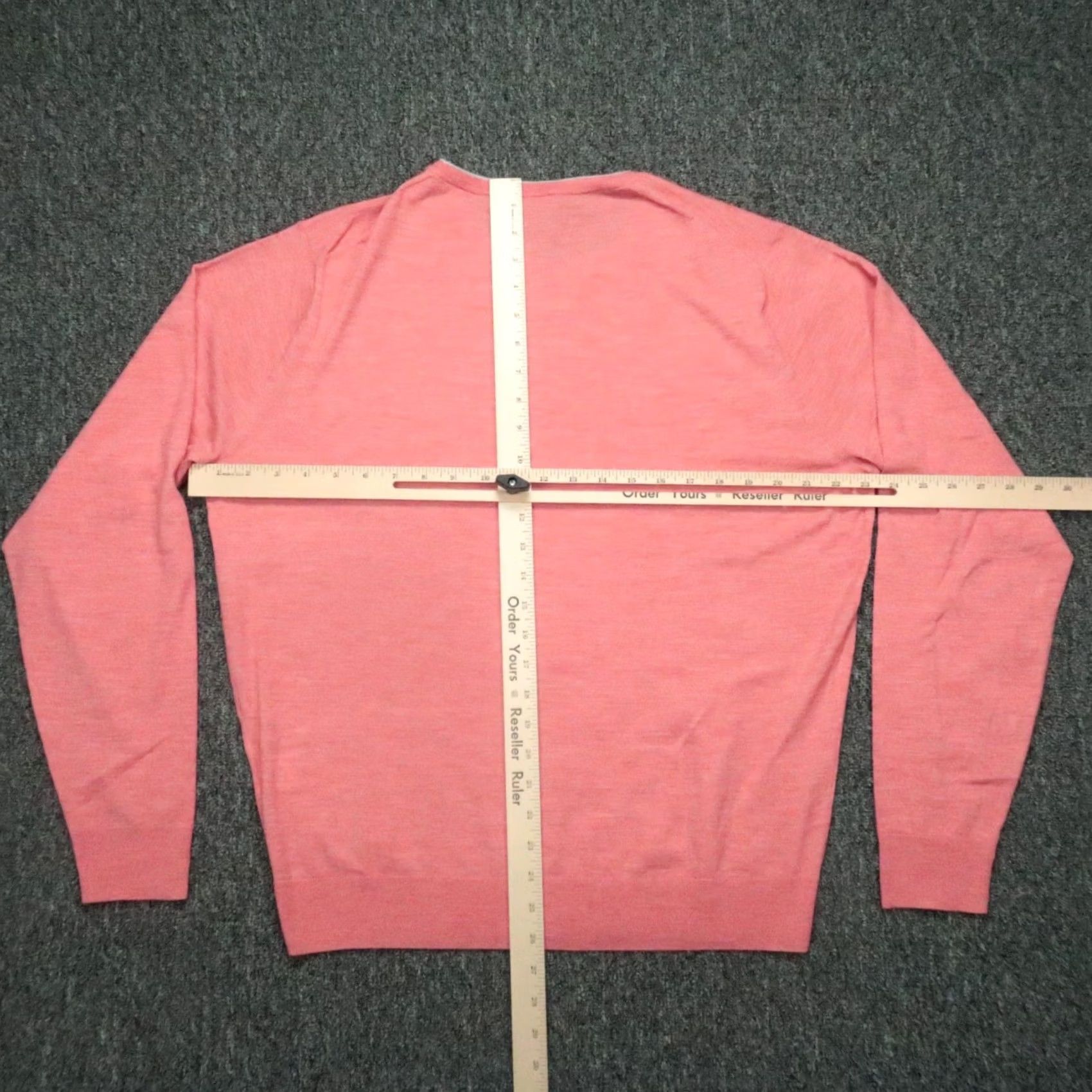 Peter Millar Peter Millar Sweater Men Large Red Pink Excursionist Flex Merino Wool Crew Neck Long Sleeve Pullover All Seasons Lightweight Size US L / EU 52-54 / 3 - 6 Thumbnail