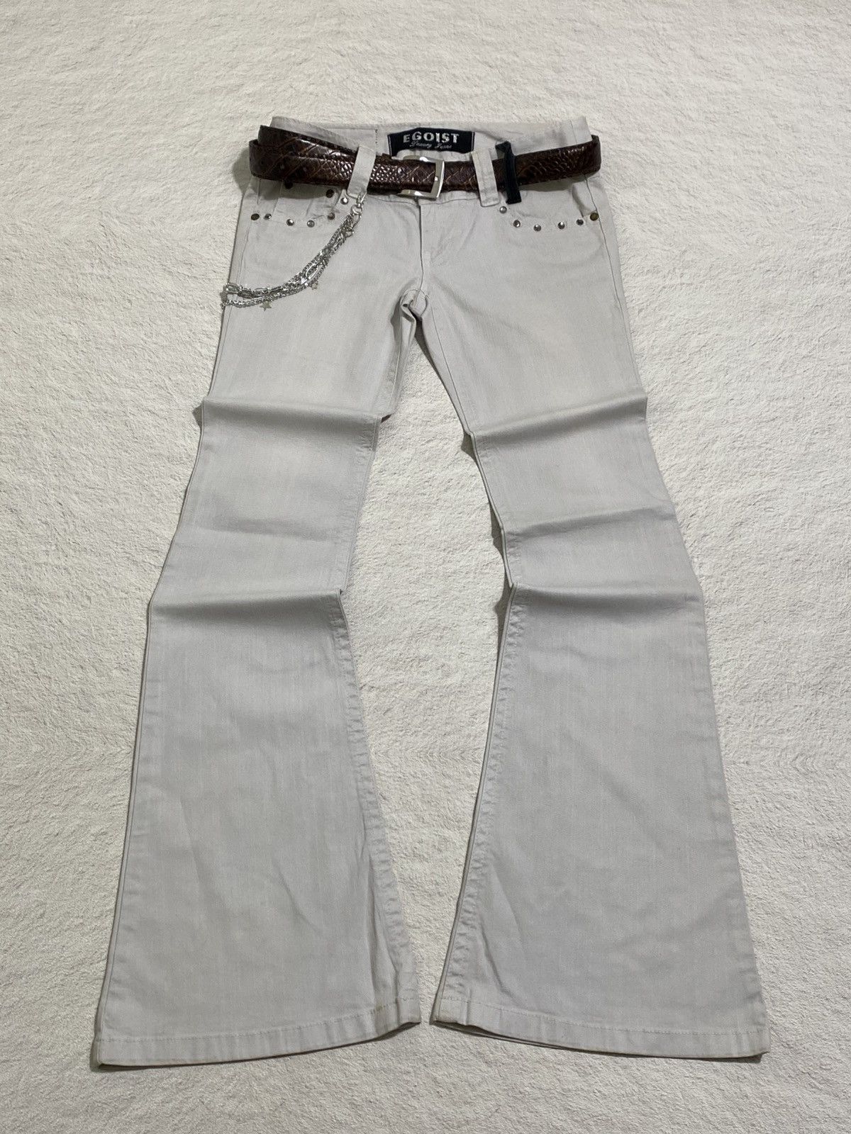 If Six Was Nine × Japanese Brand × Le Grande Bleu (L.G.B.) SICK💰 Egoist Super Flare pants Size US 29 - 1 Thumbnail