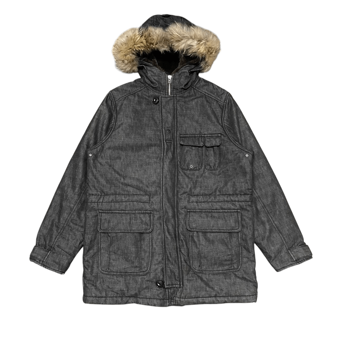 Takeo Kikuchi Vtg Takeo Kikuchi Coyote Fur Puffer Jacket Ifsixwasnine lgb Size US M / EU 48-50 / 2 - 1 Thumbnail