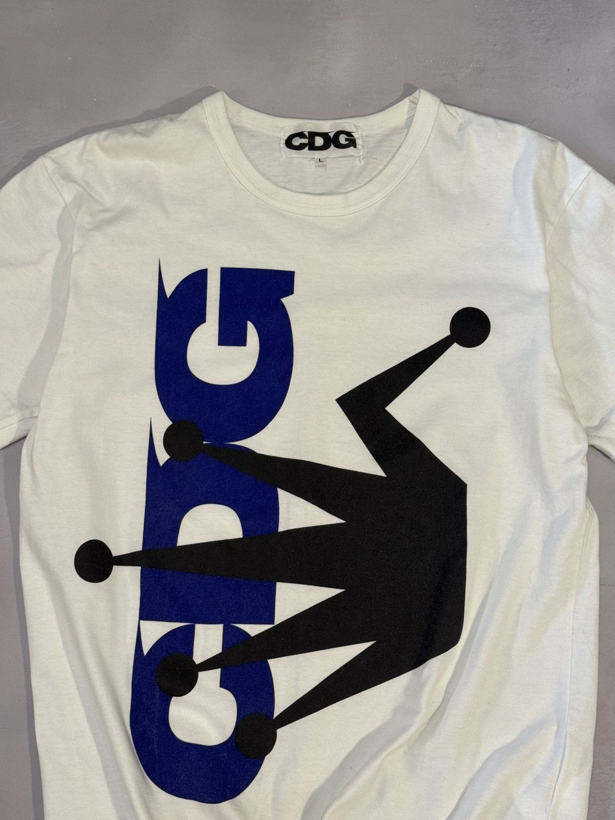 CDG by Comme des Garcons × Comme des Garcons × Stussy Fw21 Comme Des Garcons CDG x Stussy Crown Tee Size US L / EU 52-54 / 3 - 2 Thumbnail