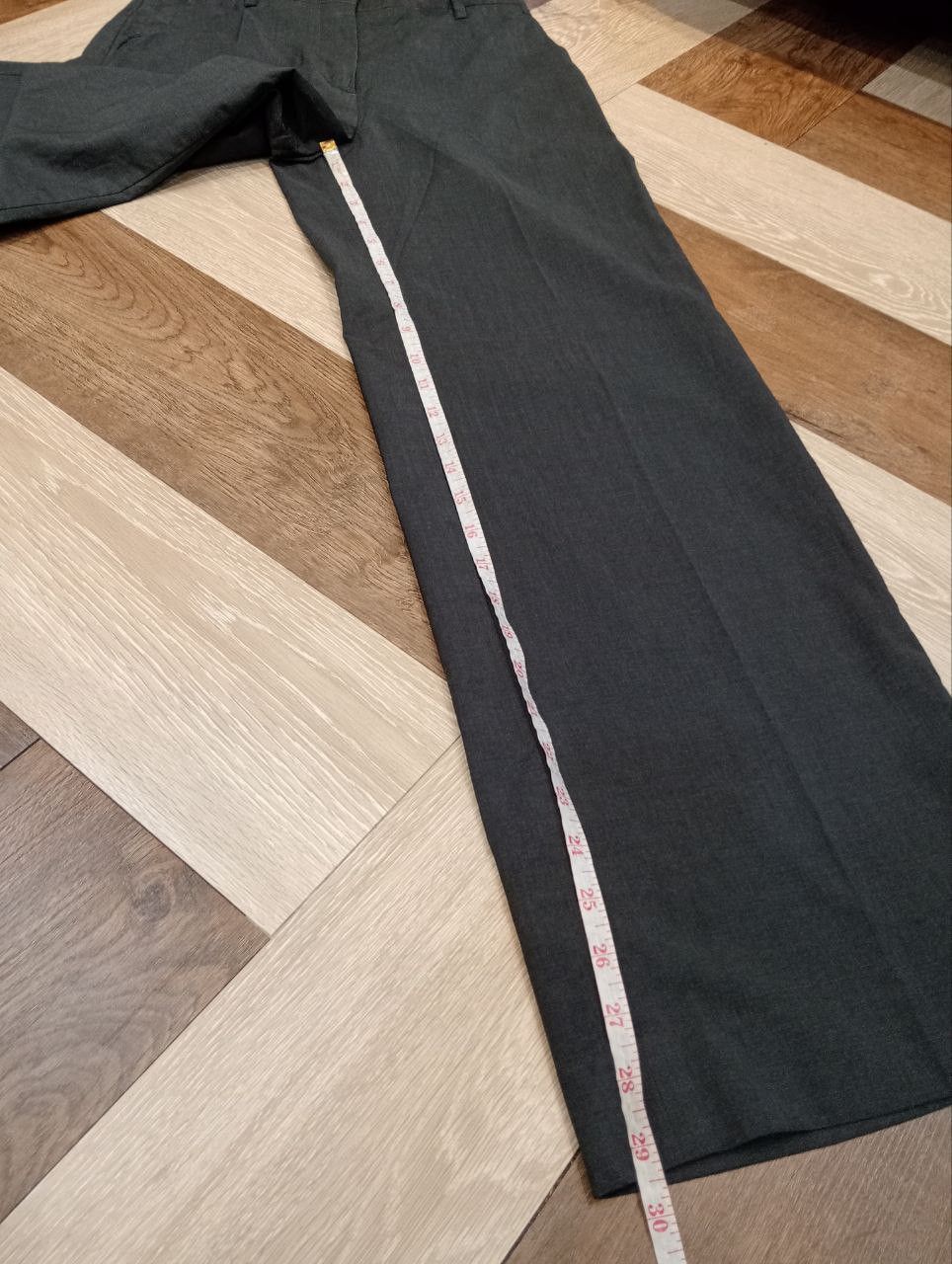 Prada PRADA MILANO WIDE LEG PANTS - SIZE 36 DARK GREY Size 25" / US 0 / IT 36 - 19 Thumbnail
