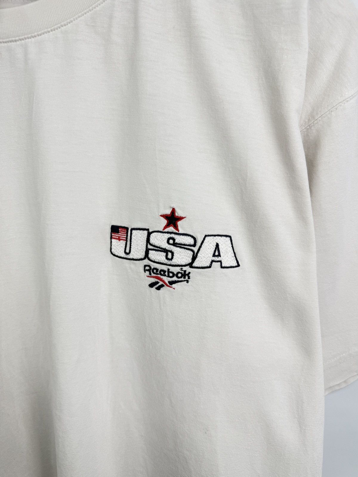 Reebok 🇺🇸 Vintage 90s Reebok USA T-Shirt United States Flag Rare Y2K Size US M / EU 48-50 / 2 - 5 Thumbnail