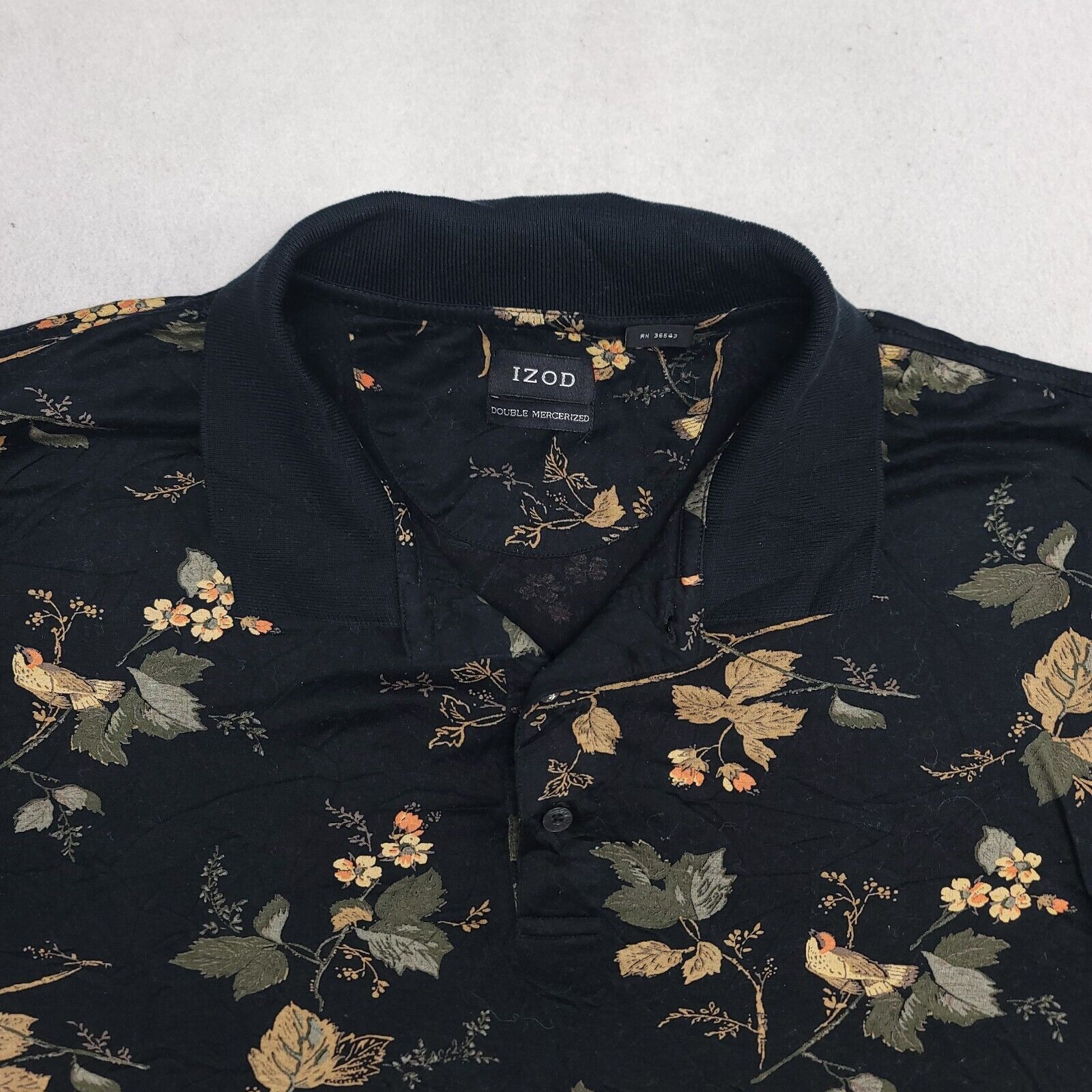 Izod IZOD Pullover Casual Polo Shirt Adult Men Size Large L Black Size US L / EU 52-54 / 3 - 1 Thumbnail