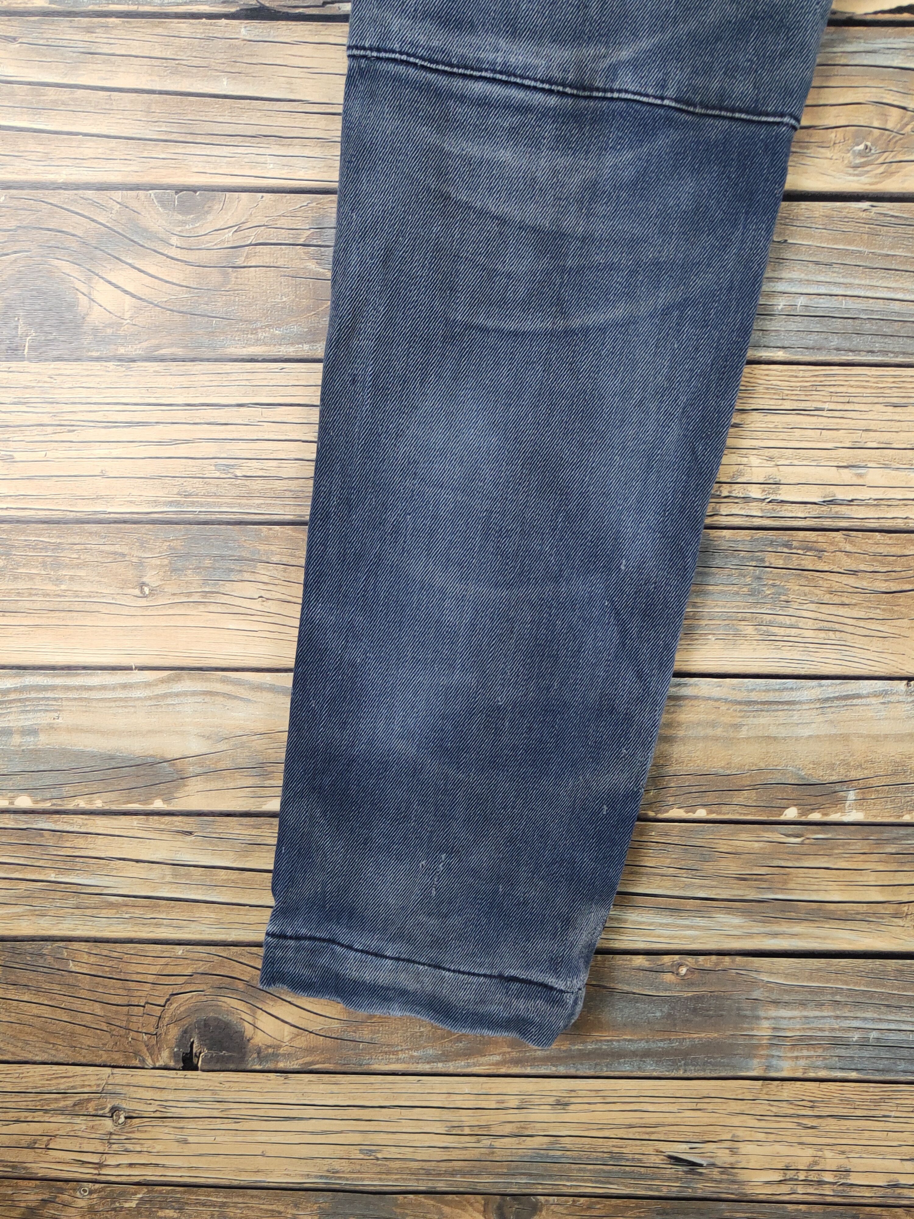Japanese Brand Hop-Scot Dark Blue Faded Distressed Ripped Jeans #W1983 Size US 30 / EU 46 - 10 Thumbnail