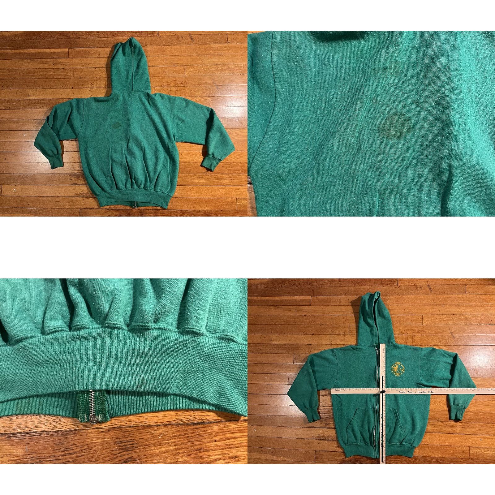 Vintage VINTAGE Somerset County Park Commission Hoodie Men’s L Green 70s Size US L / EU 52-54 / 3 - 8 Thumbnail
