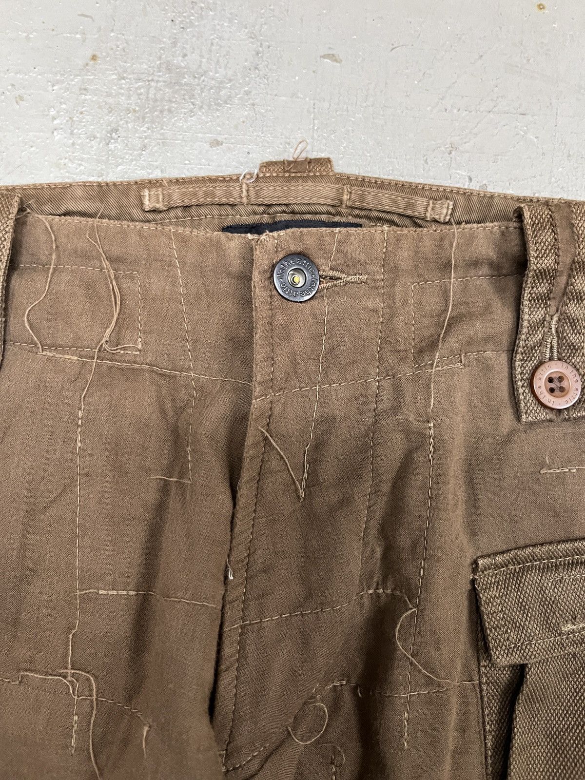 Greg Lauren In The Attic Bondage Cargo Hemp Patchwork Greg Lauren Style Size US 33 - 9 Thumbnail