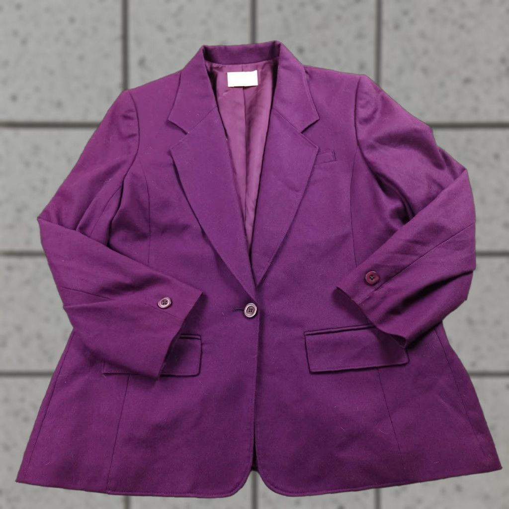 Pendleton VTG Pendleton Blazer Womens 16 Purple Wool Sport Coat Suit Jacket Top USA 80s Size XXL / US 16-18 / IT 52-54 - 1 Thumbnail