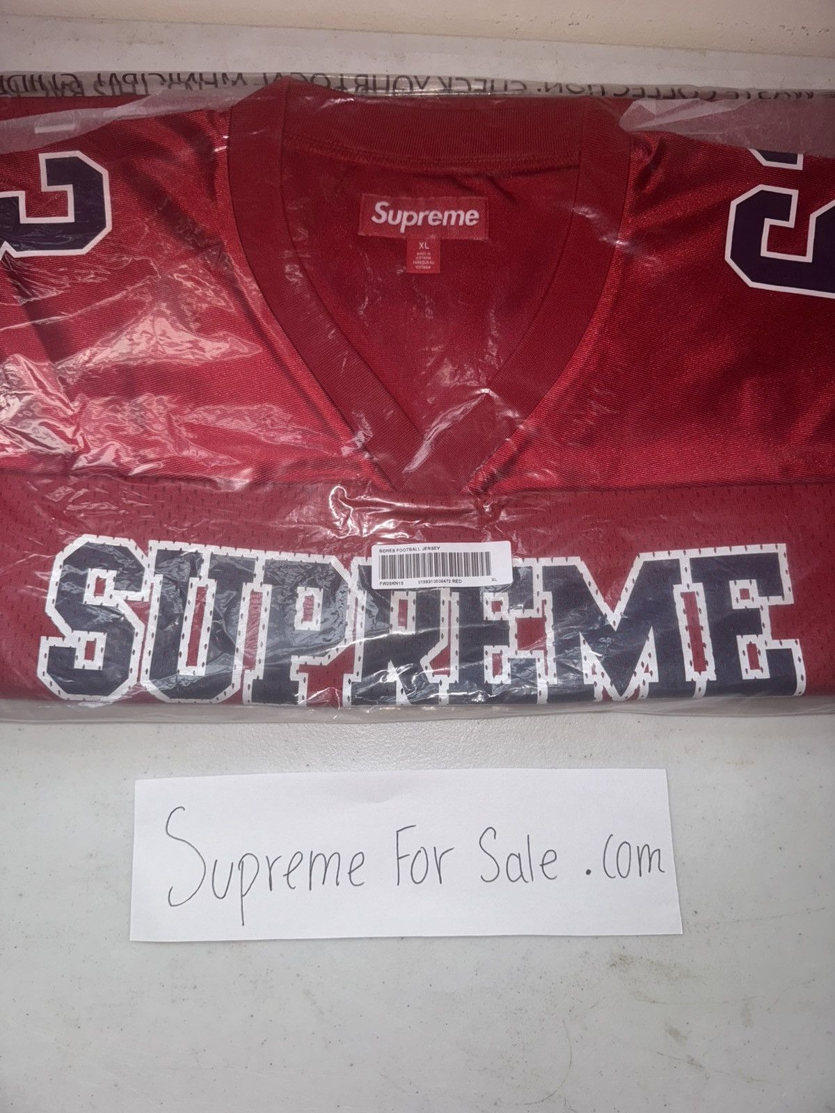 Supreme Supreme Bones Football Jersey Size US XL / EU 56 / 4 - 4 Thumbnail