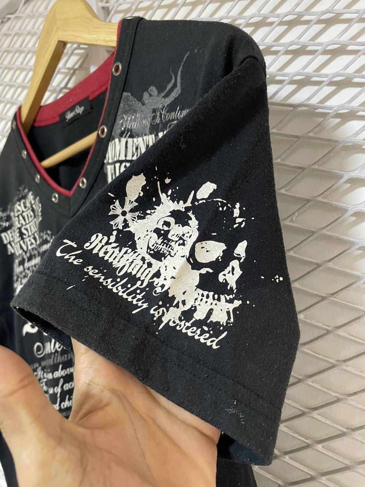 20471120 JAPANESE BRAND TIME STEP Y2K PUNK STYLE TSHIRT Size US L / EU 52-54 / 3 - 9 Thumbnail