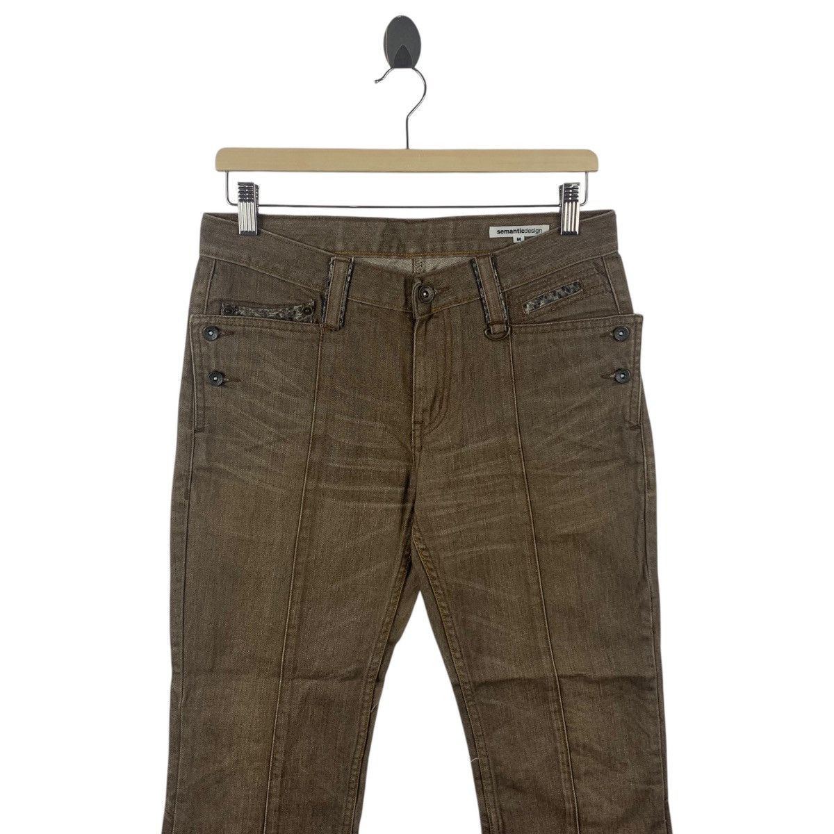 Japanese Brand × semanticdesign SEMANTIC DESIGN snake flare bush pants Size 31" - 2 Thumbnail