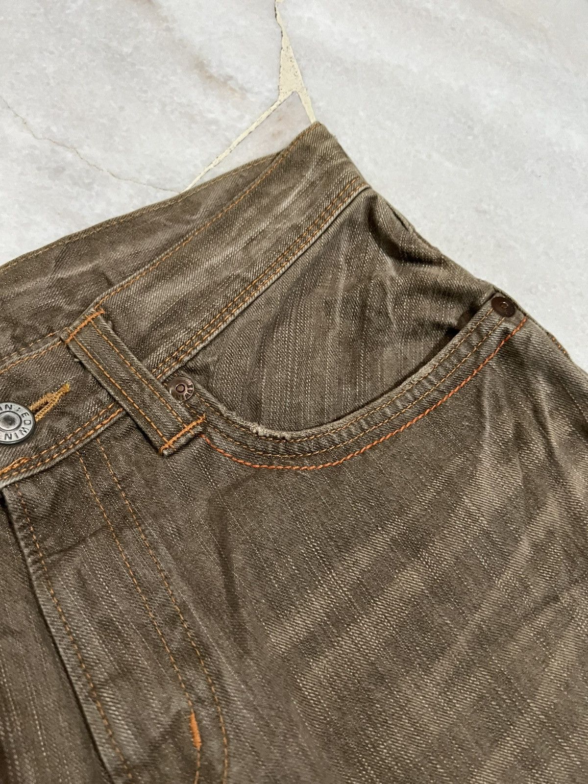 Edwin FLARE 90s EDWIN EXCLUSIVE VINTAGE XV CLAW JEAN Size US 33 - 9 Thumbnail