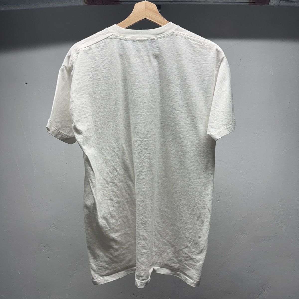 Vintage 90s Faded Blank White Shirt Thrashed Distressed ERD Grunge Size US XL / EU 56 / 4 - 5 Thumbnail