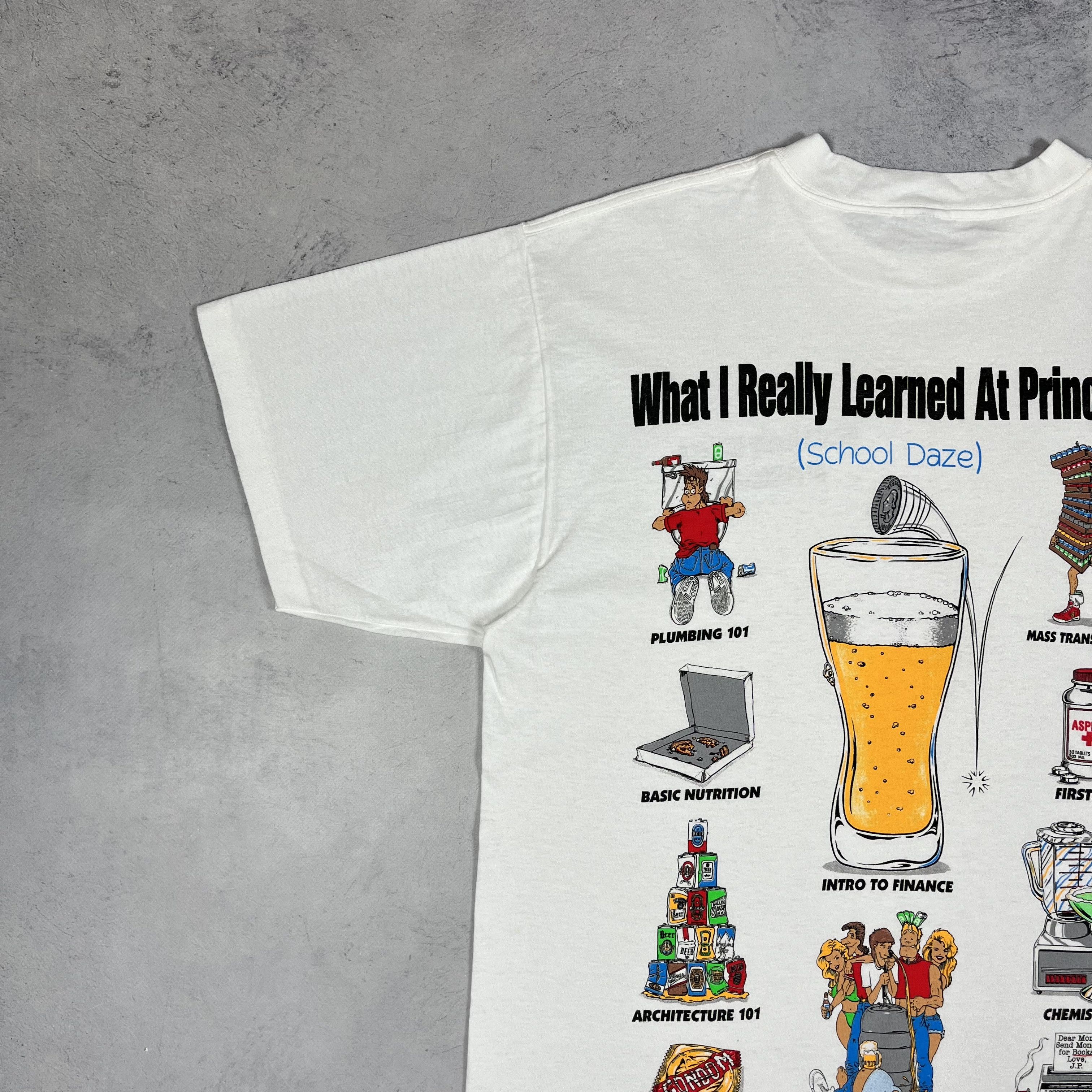 Vintage Vintage “What I Really Learned At Princeton” T Shirt 1994 Size US XL / EU 56 / 4 - 6 Thumbnail