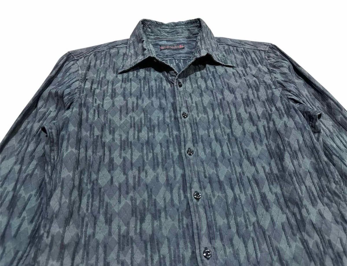 Morgan Homme 🔥Sick Y2K Morgan Homme Argyle Pleats Shirt Size US L / EU 52-54 / 3 - 2 Thumbnail