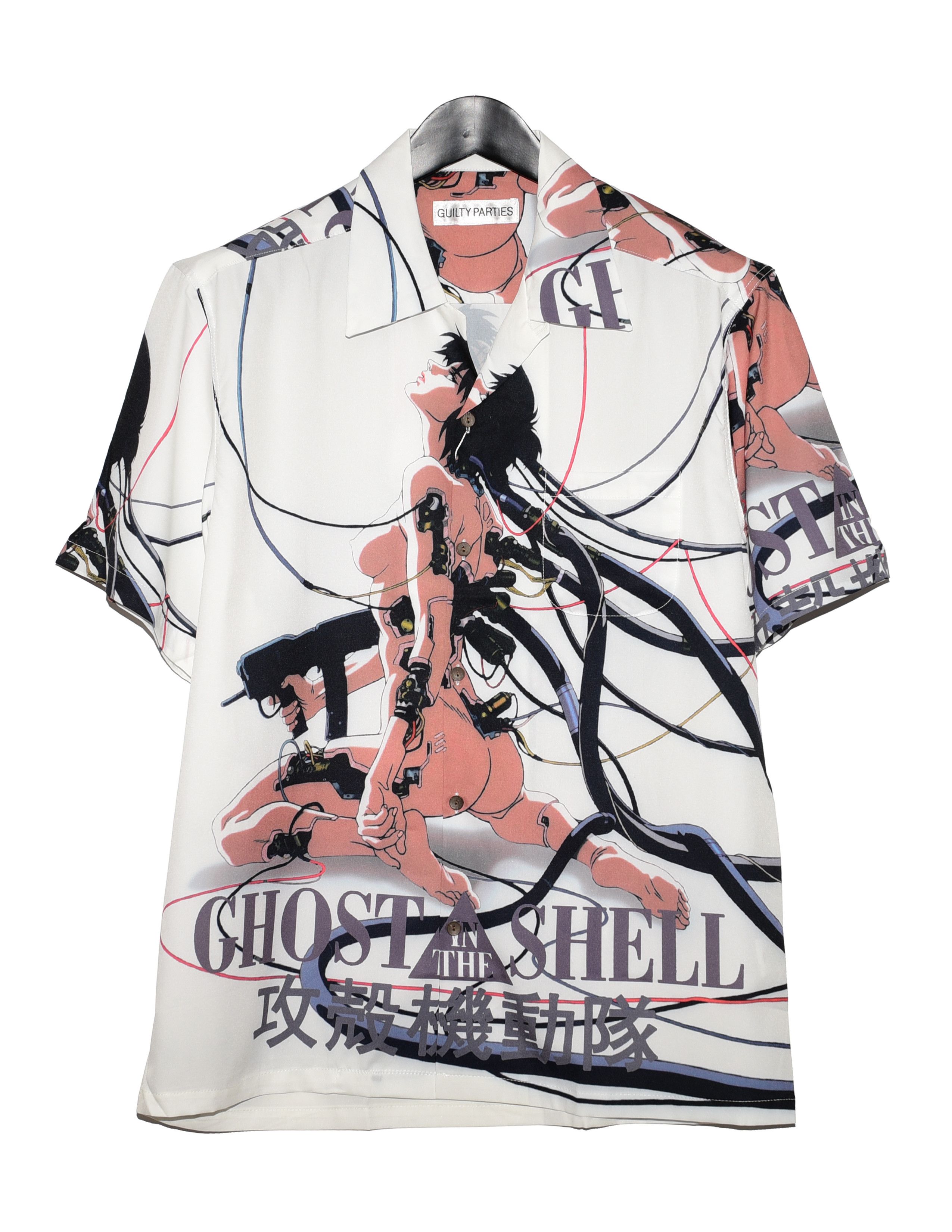 image of Wacko Maria Ghost In The Shell Hawaiian Shirt, Men's (Size Large)