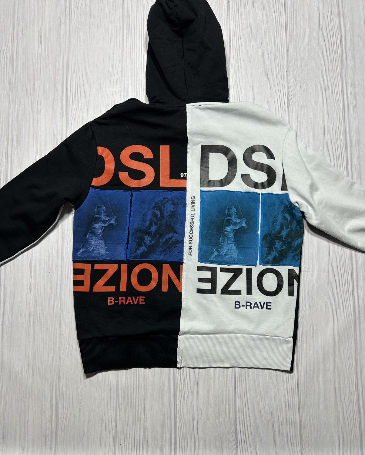 Diesel Rare Diesel Brave Division Big Logo Patch Hoodie Size S Size US S / EU 44-46 / 1 - 2 Thumbnail