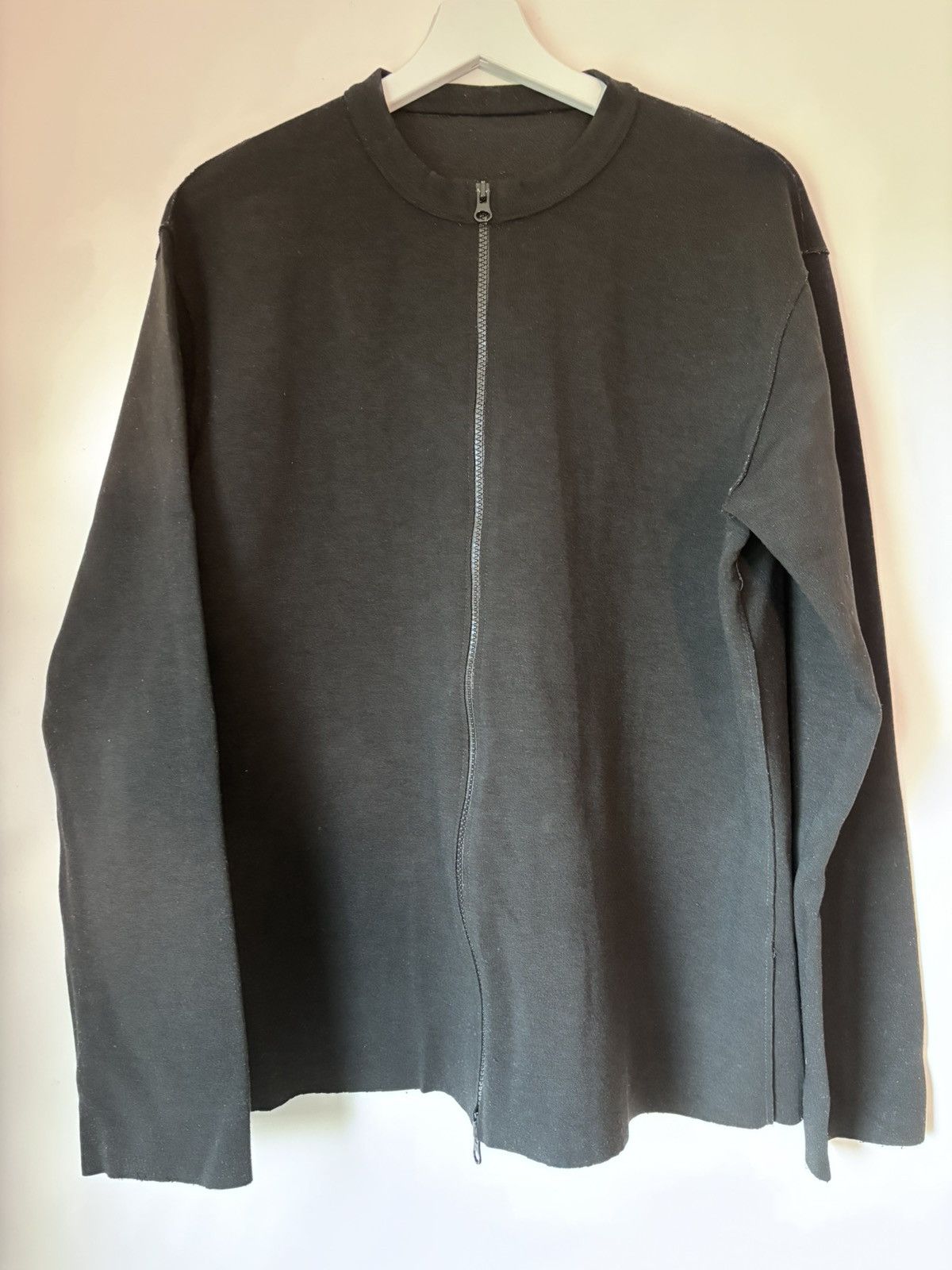 Armani Collezioni Vintage Armani / Simint S.p.A. Minimalist Wool Zip Jacket Size US L / EU 52-54 / 3 - 1 Thumbnail