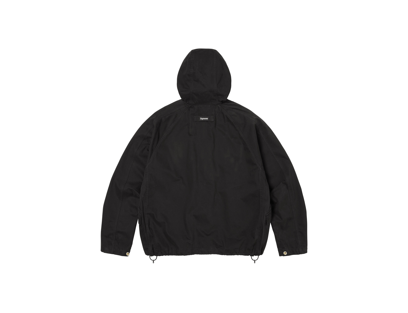 Supreme Supreme Hooded Raglan Jacket in Black | Grailed