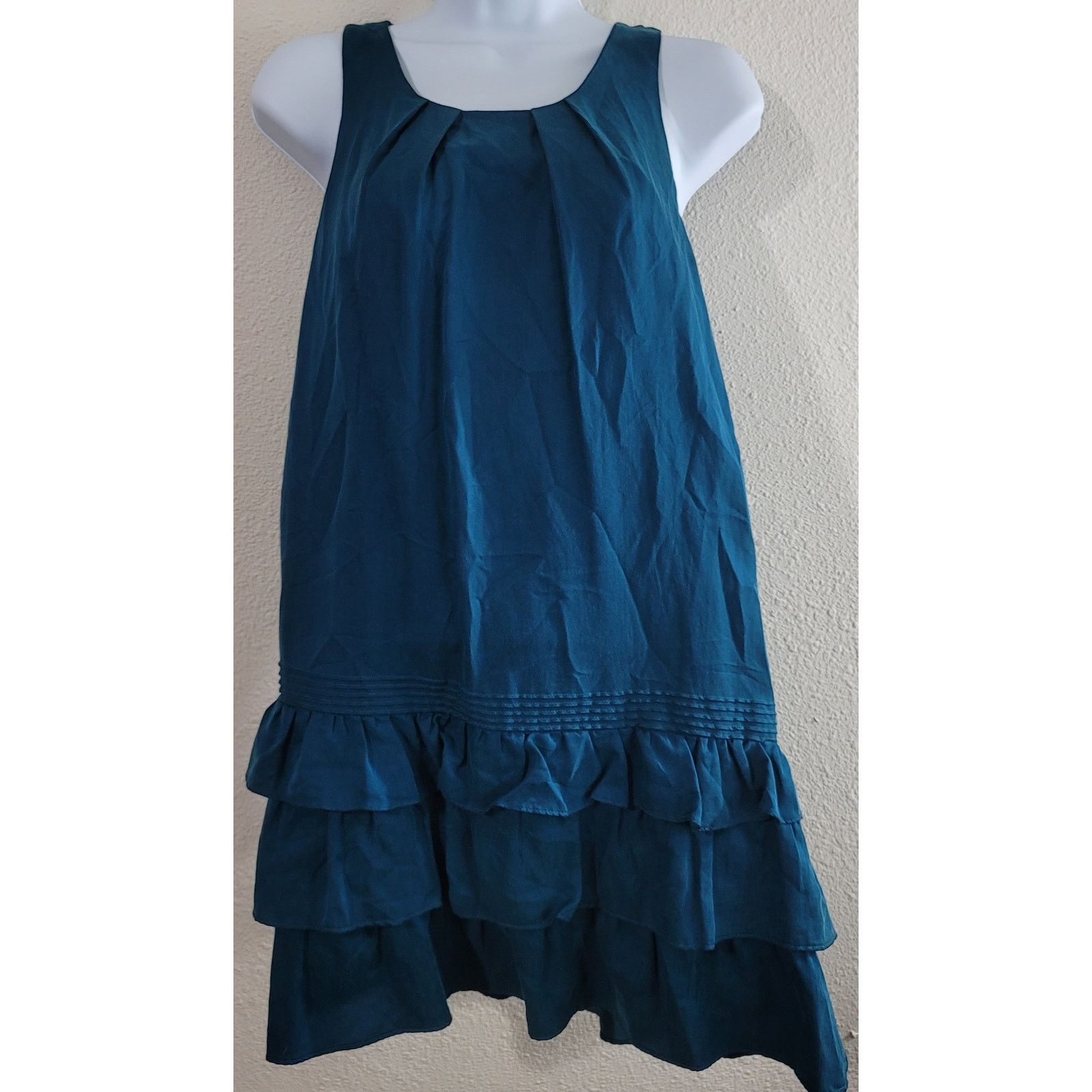 Other Lost April Blue Sleeveless Ruffled Mini Dress Small Flowy Size S / US 4 / IT 40 - 1 Thumbnail