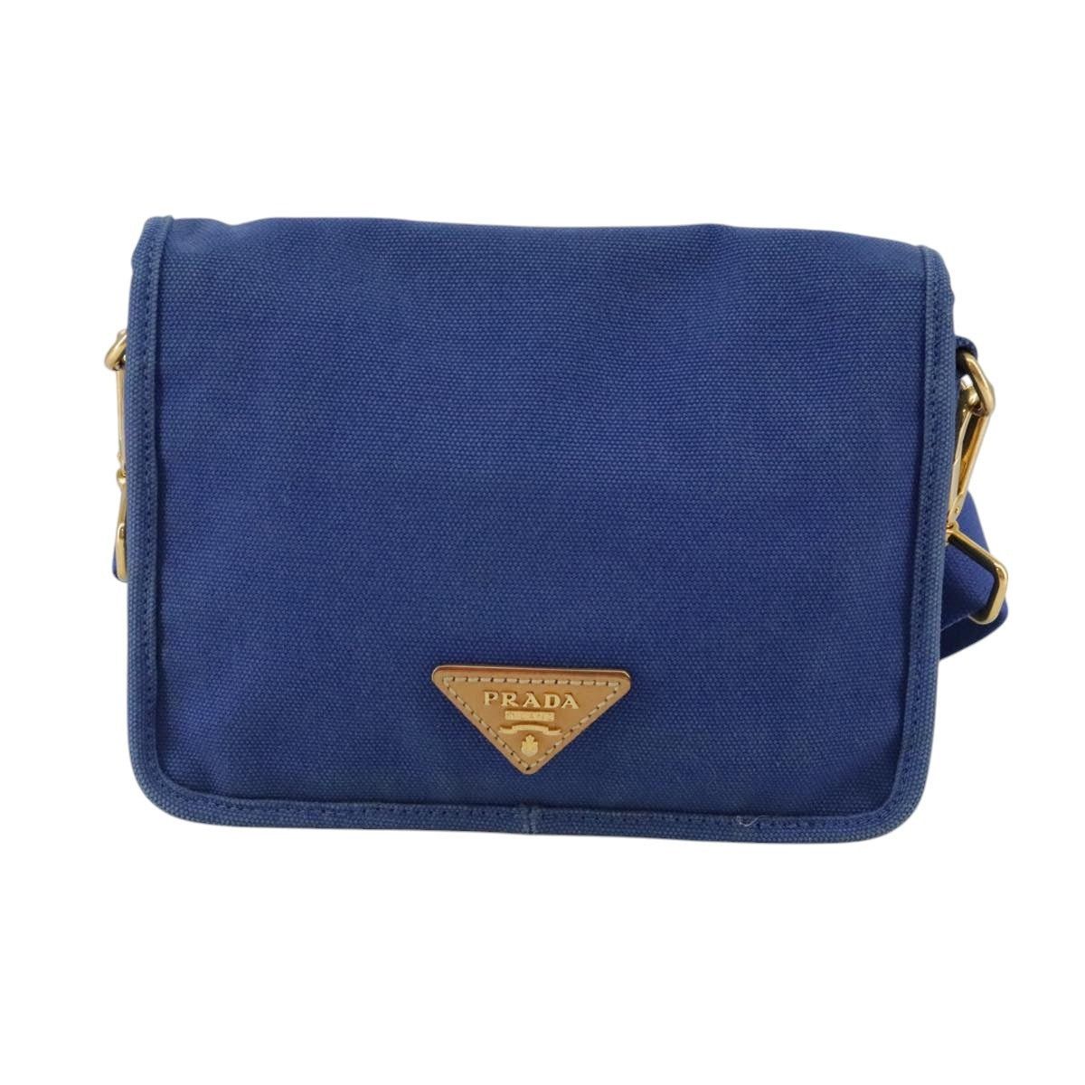 Prada PRADA Shoulder Bag Canvas Blue Size ONE SIZE - 2 Thumbnail