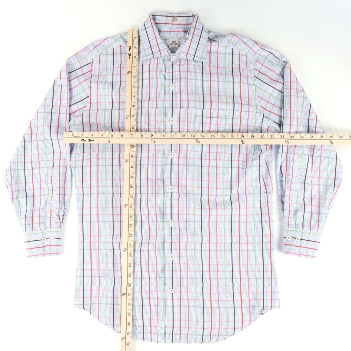 Peter Millar Peter Millar Shirt Blue Striped Long Sleeve Button Down M Men Size US M / EU 48-50 / 2 - 3 Thumbnail