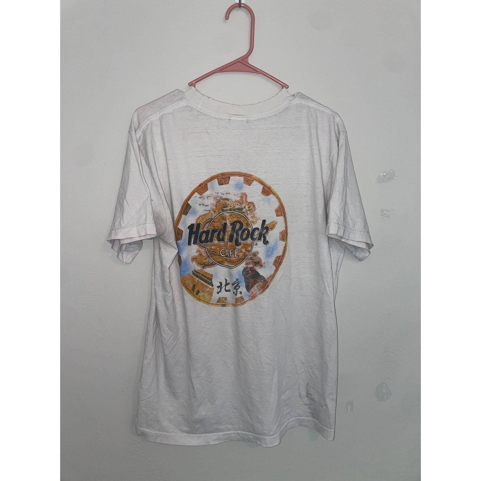 Hard Rock Cafe Vintage Hard Rock Cafe Beijing White Gold Shirt China VTG L Size US L / EU 52-54 / 3 - 2 Thumbnail