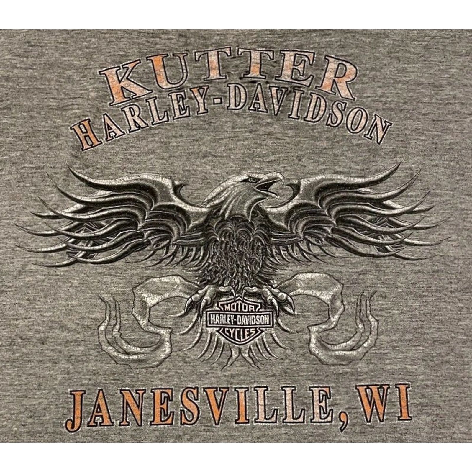 Vintage VINTAGE Harley Davidson Shirt 2XL Gray Sleeveless Distressed Eagle Flame Biker Grunge 90s Y2K Mens Size US XXL / EU 58 / 5 - 4 Thumbnail