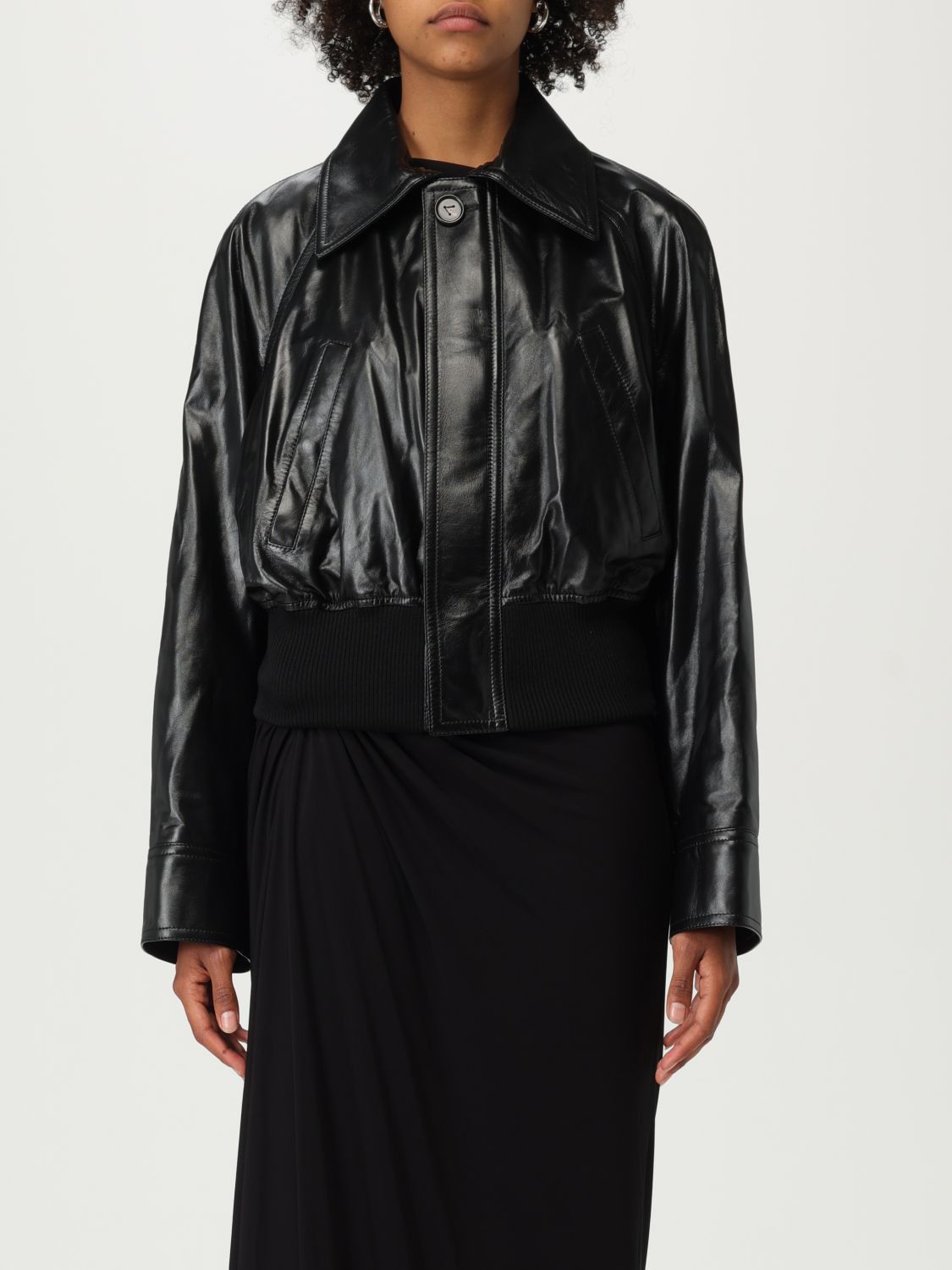 Bottega Veneta Bottega Veneta Jacket Woman Black Size M / US 6-8 / IT 42-44 - 1 Thumbnail