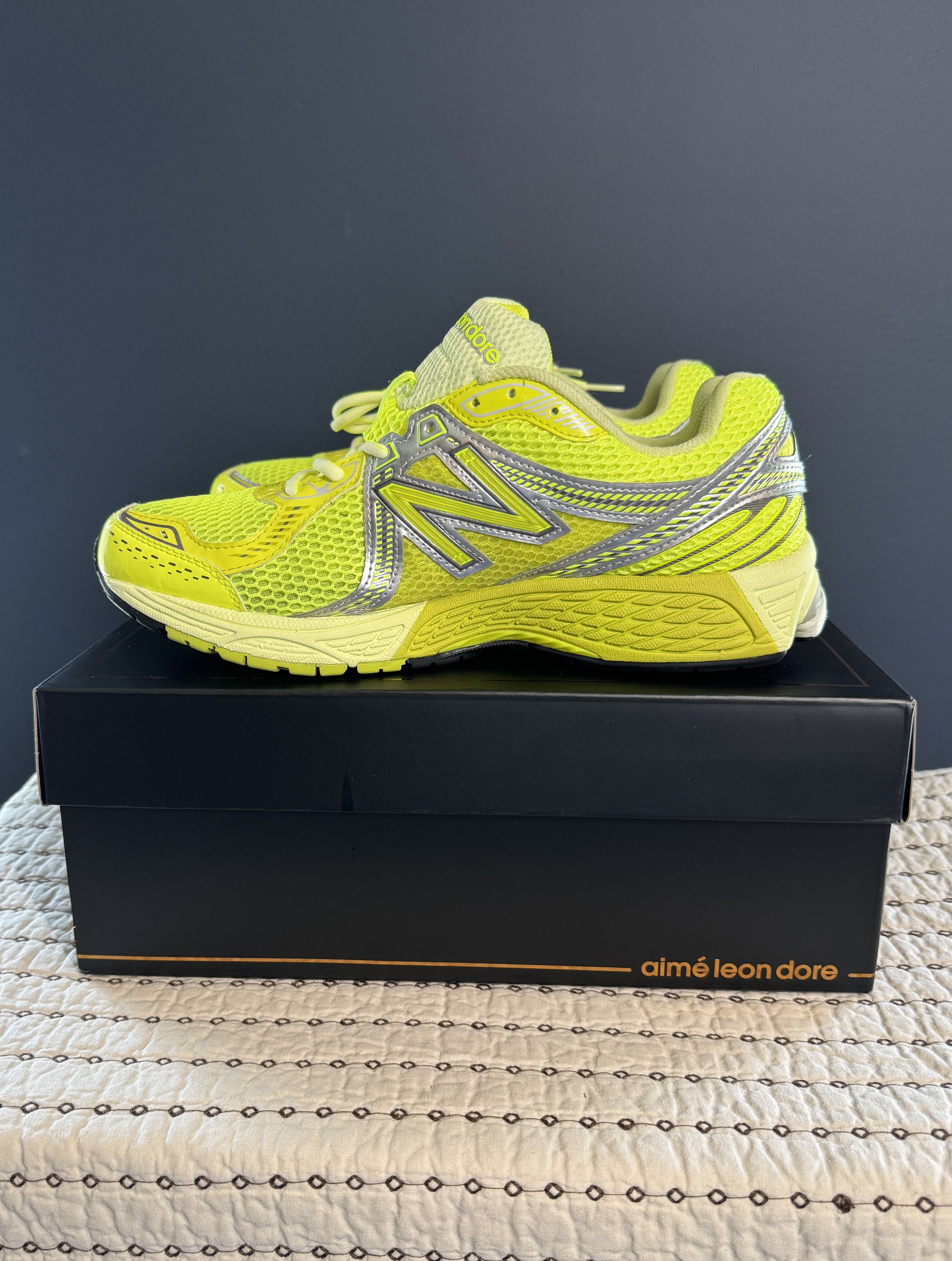 Aime Leon Dore × New Balance 2024 AIME LEON DORE X NEW BALANCE 860V2 YELLOW SIZE 11 Size US 11 / EU 44 - 3 Thumbnail